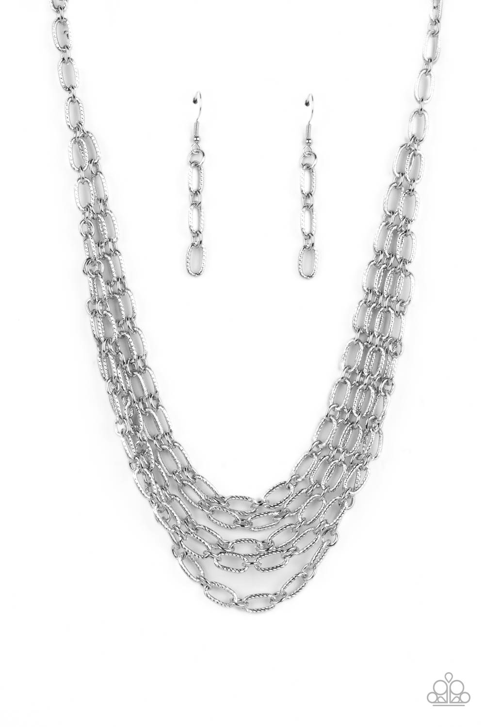 House of CHAIN - silver - Paparazzi necklace