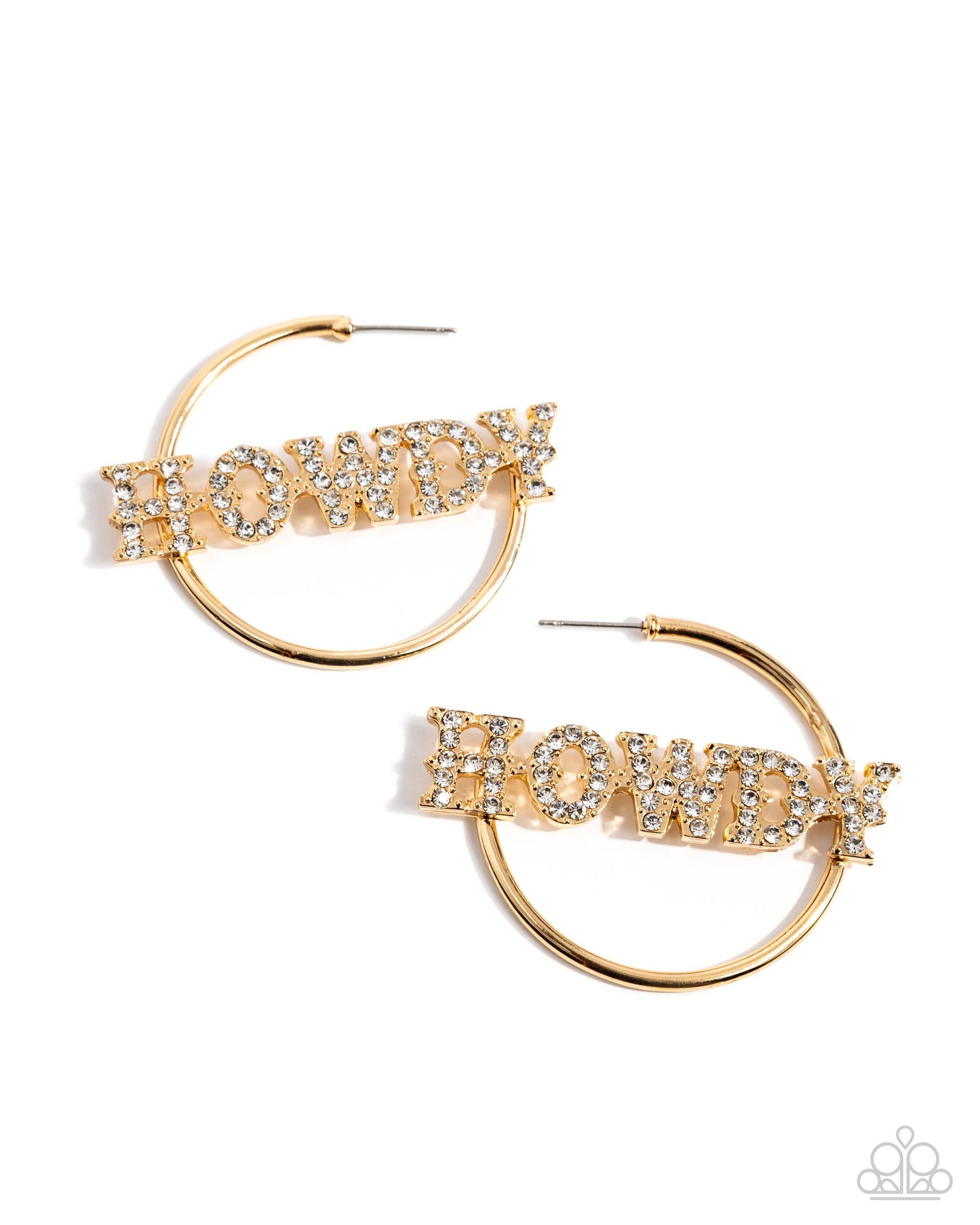 Howdy Hoedown - gold - Paparazzi earrings