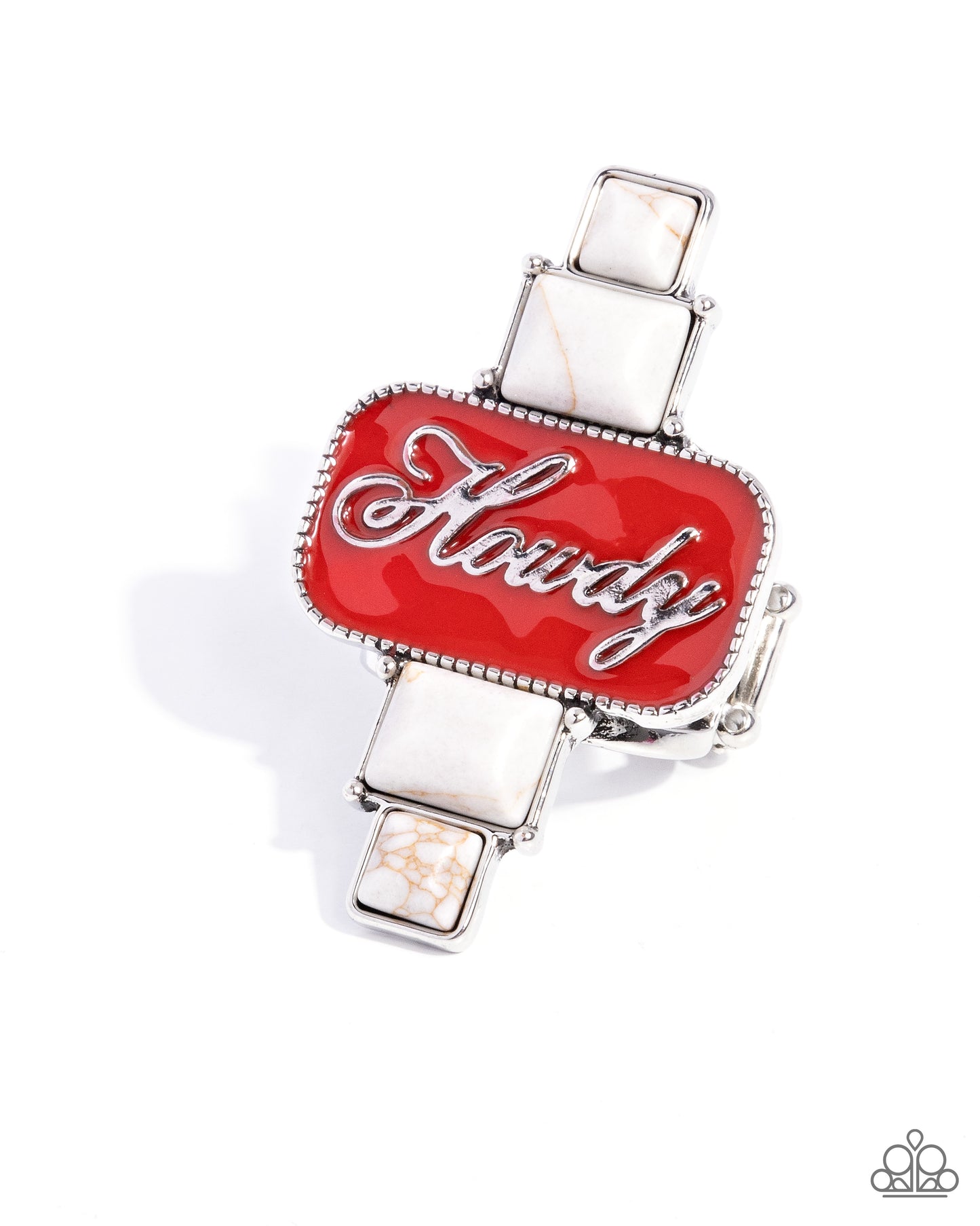 Howdy Holiday - white - Paparazzi ring