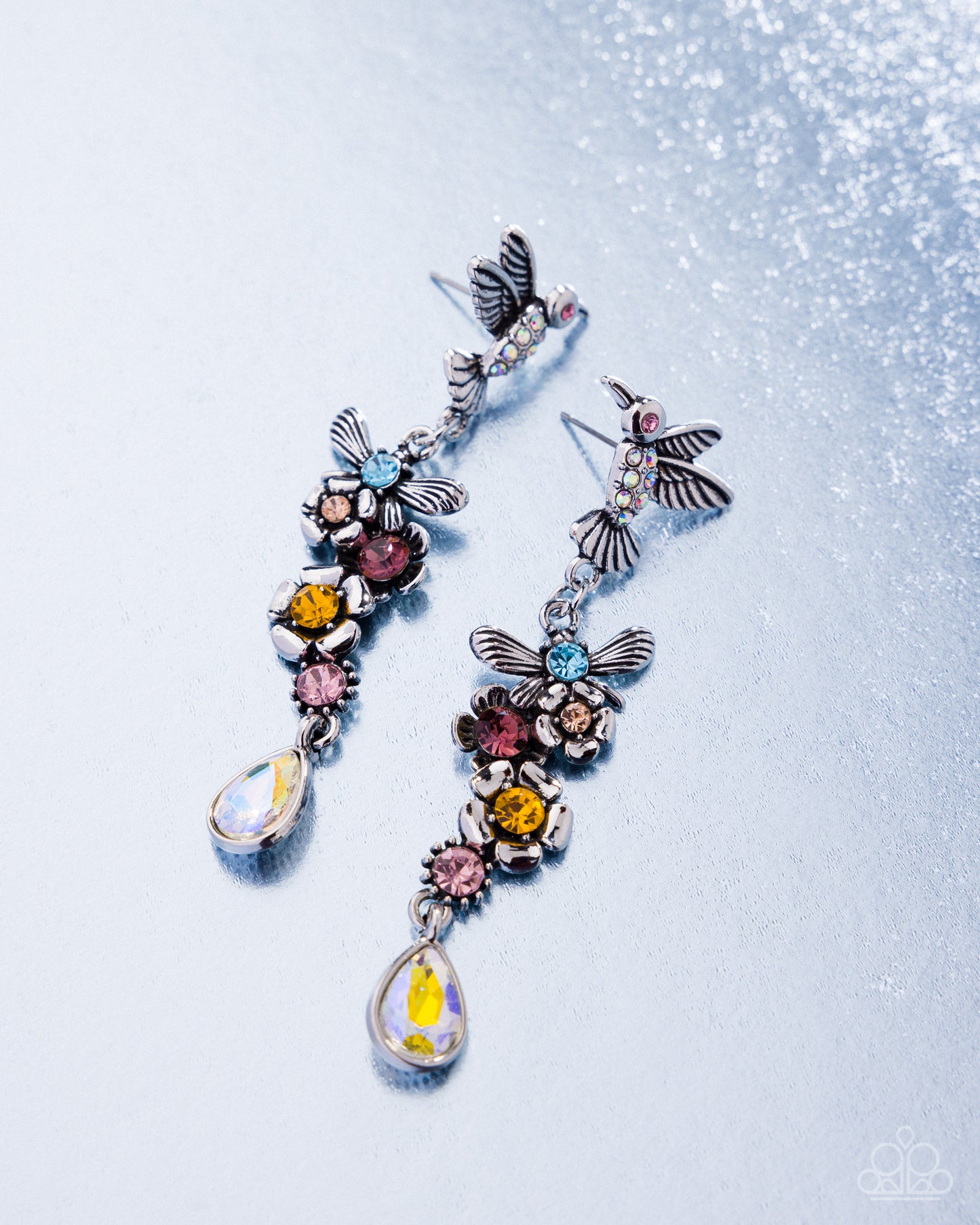 Hummingbird Hallmark - multi - Paparazzi earrings