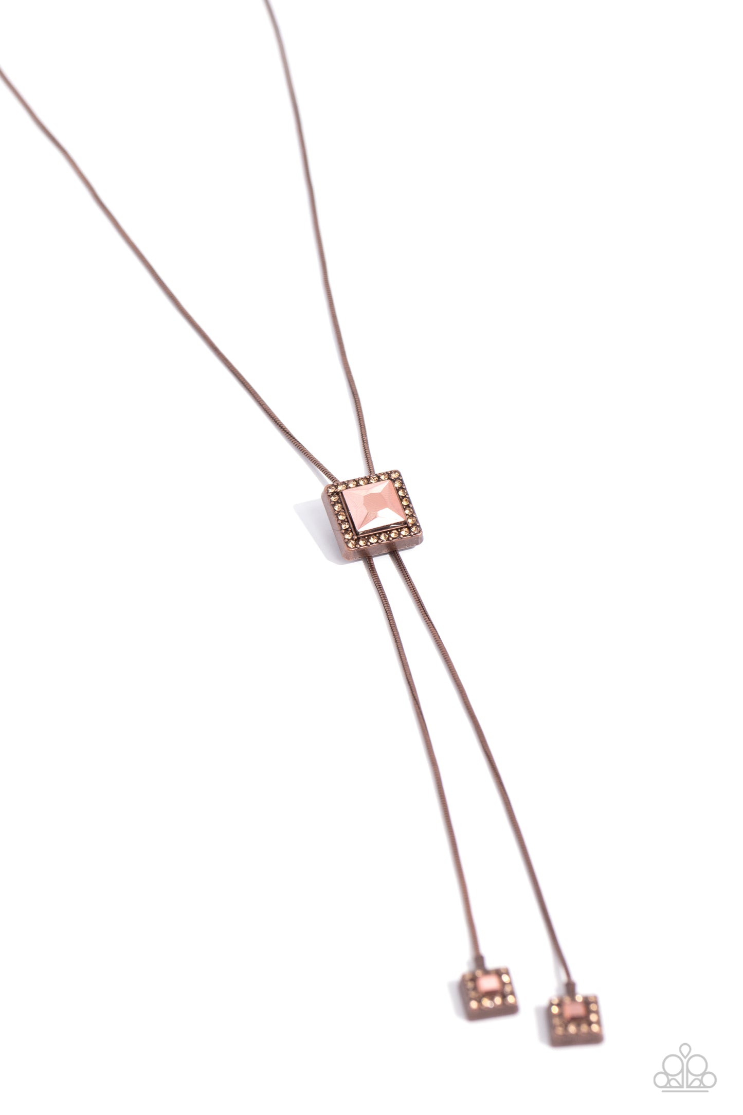 I Solemnly SQUARE - copper - Paparazzi necklace