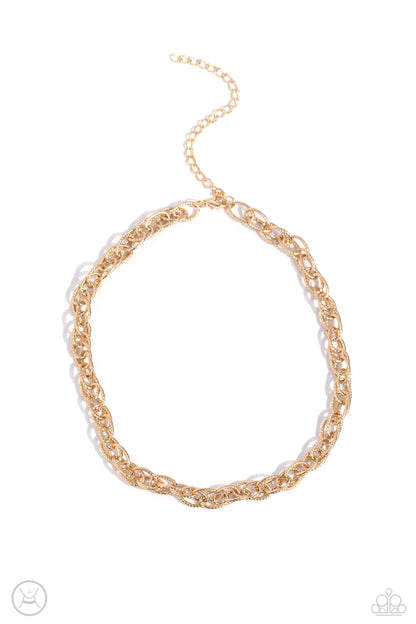 If I Only Had a CHAIN - gold - Paparazzi necklace
