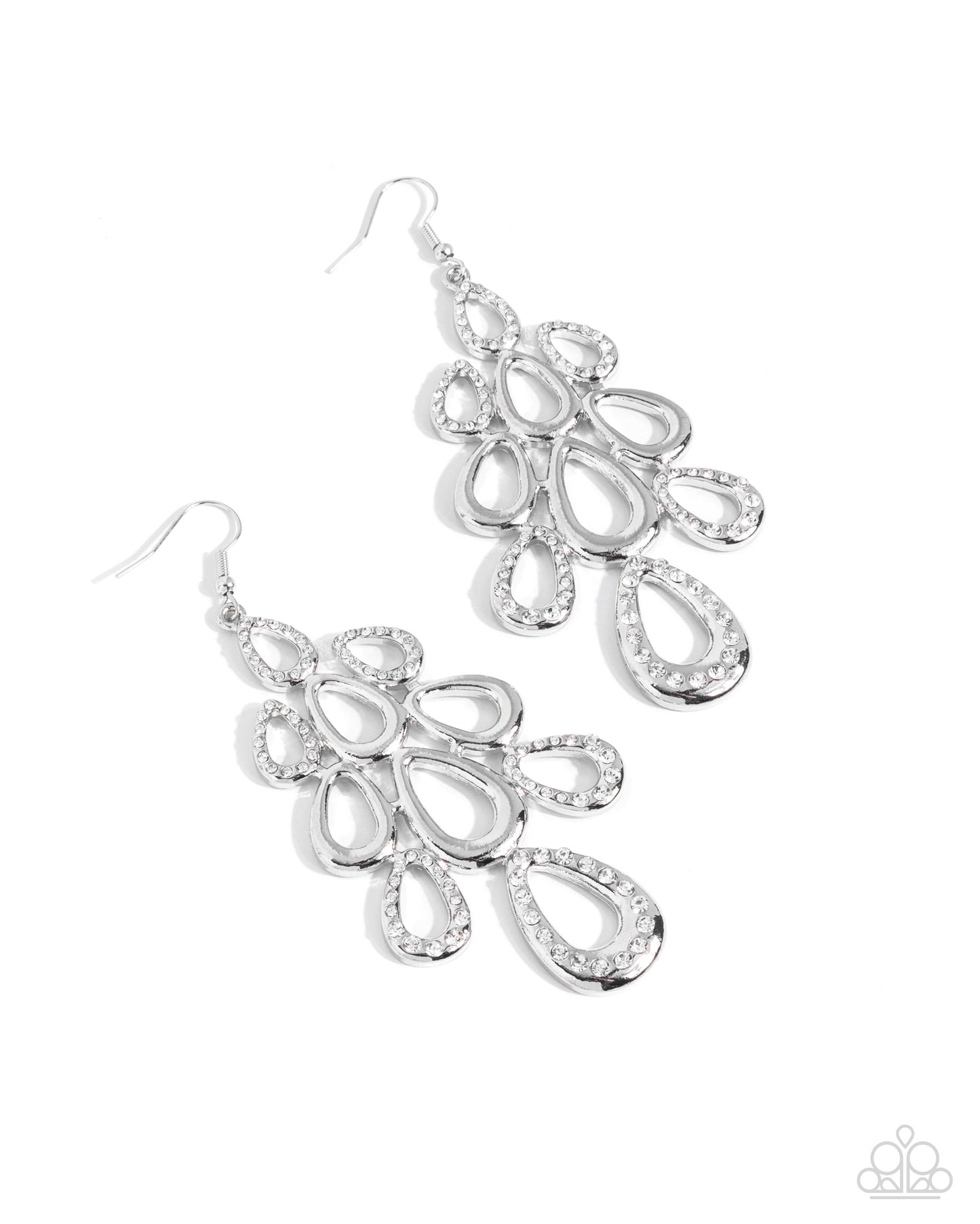 In a Hurry - white - Paparazzi earrings