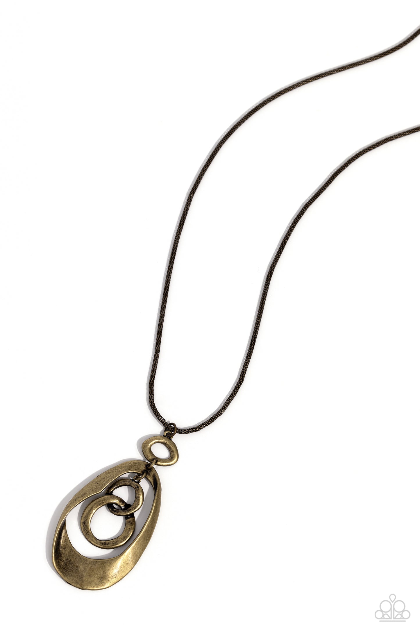 Industrial Impulse - brass - Paparazzi necklace