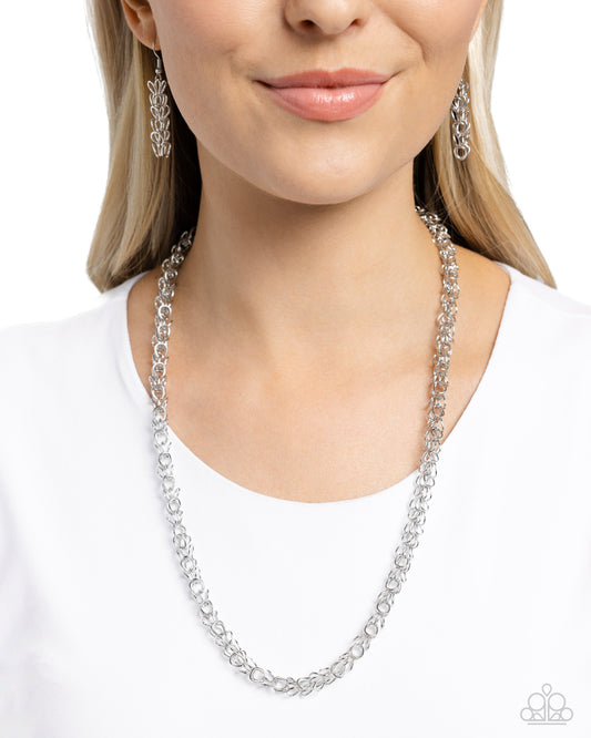 Industrial Influence - silver - Paparazzi necklace