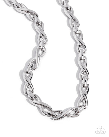 Infinite Influence - silver - Paparazzi necklace