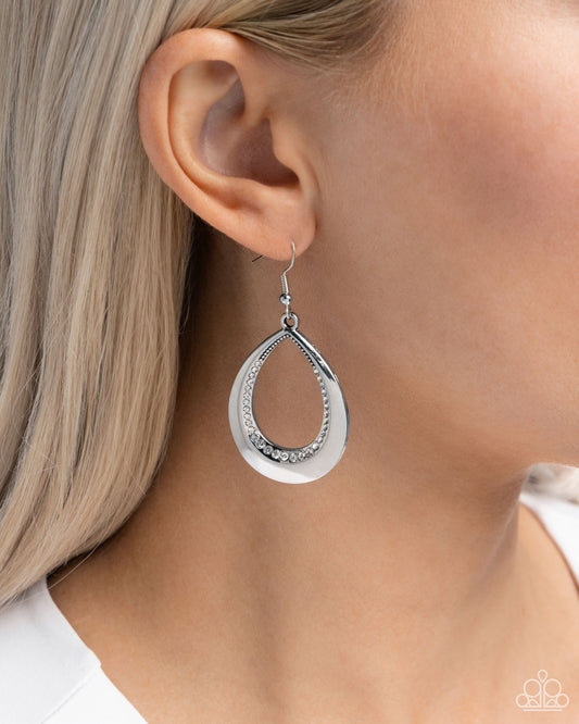 Inner Iridescence - white - Paparazzi earrings