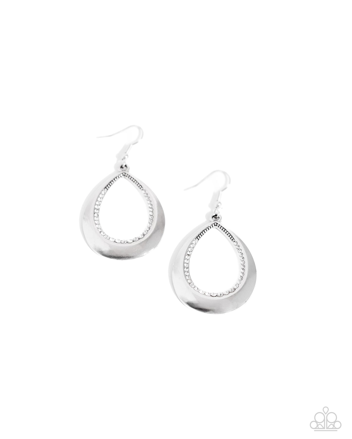 Inner Iridescence - white - Paparazzi earrings