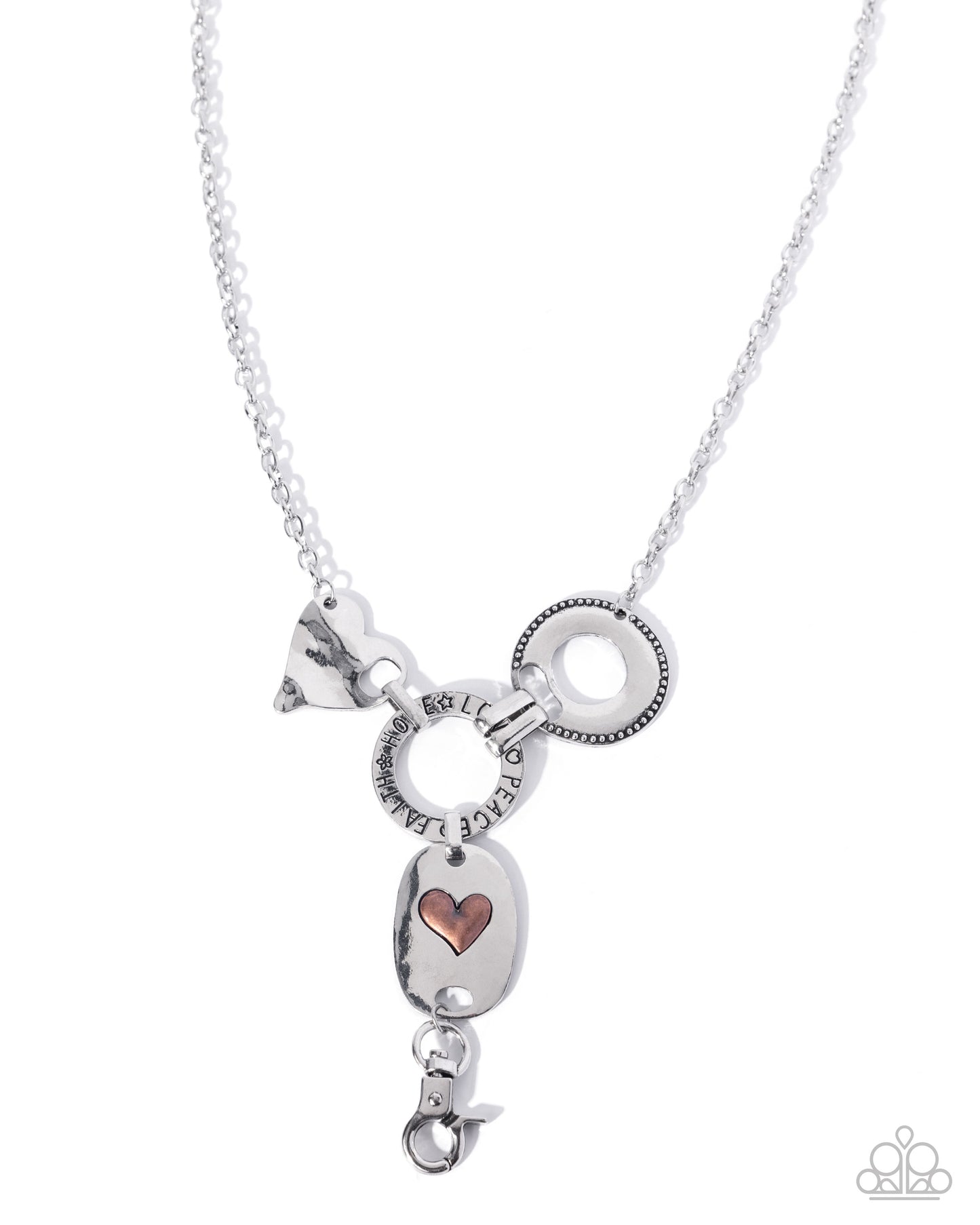 Inspirational Ideal - silver - Paparazzi LANYARD necklace