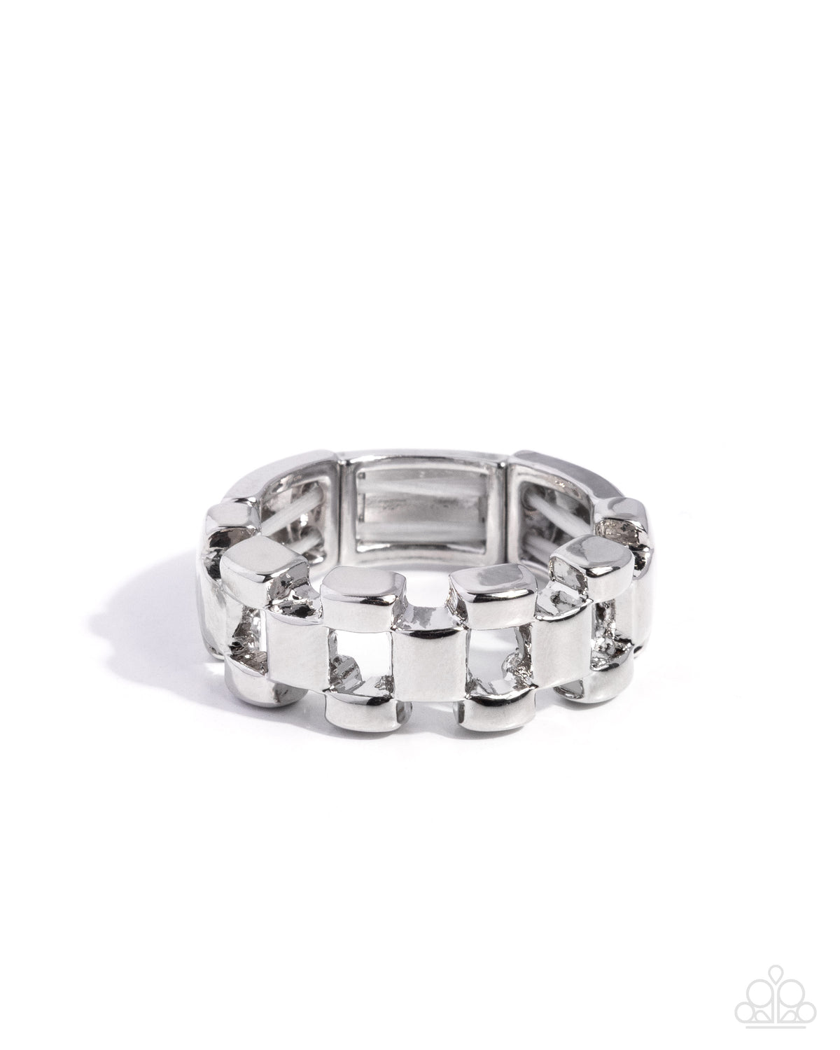 Interlocked Image - silver - Paparazzi ring