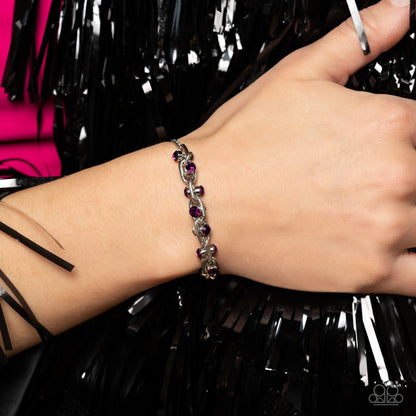 Intertwined Illusion - purple - Paparazzi bracelet