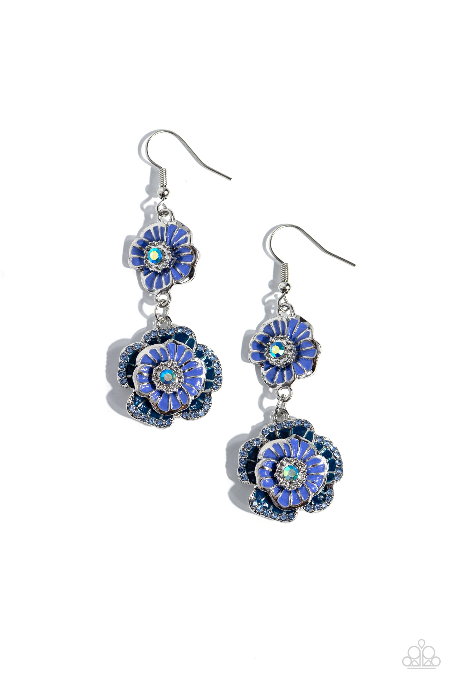 Intricate Impression - blue - Paparazzi earrings