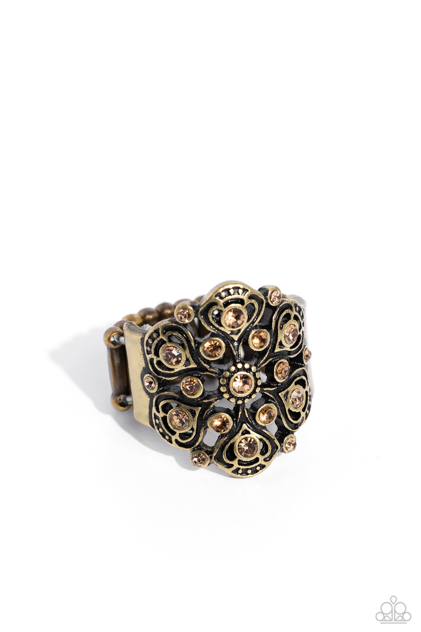 Intricate Influence - brass - Paparazzi ring