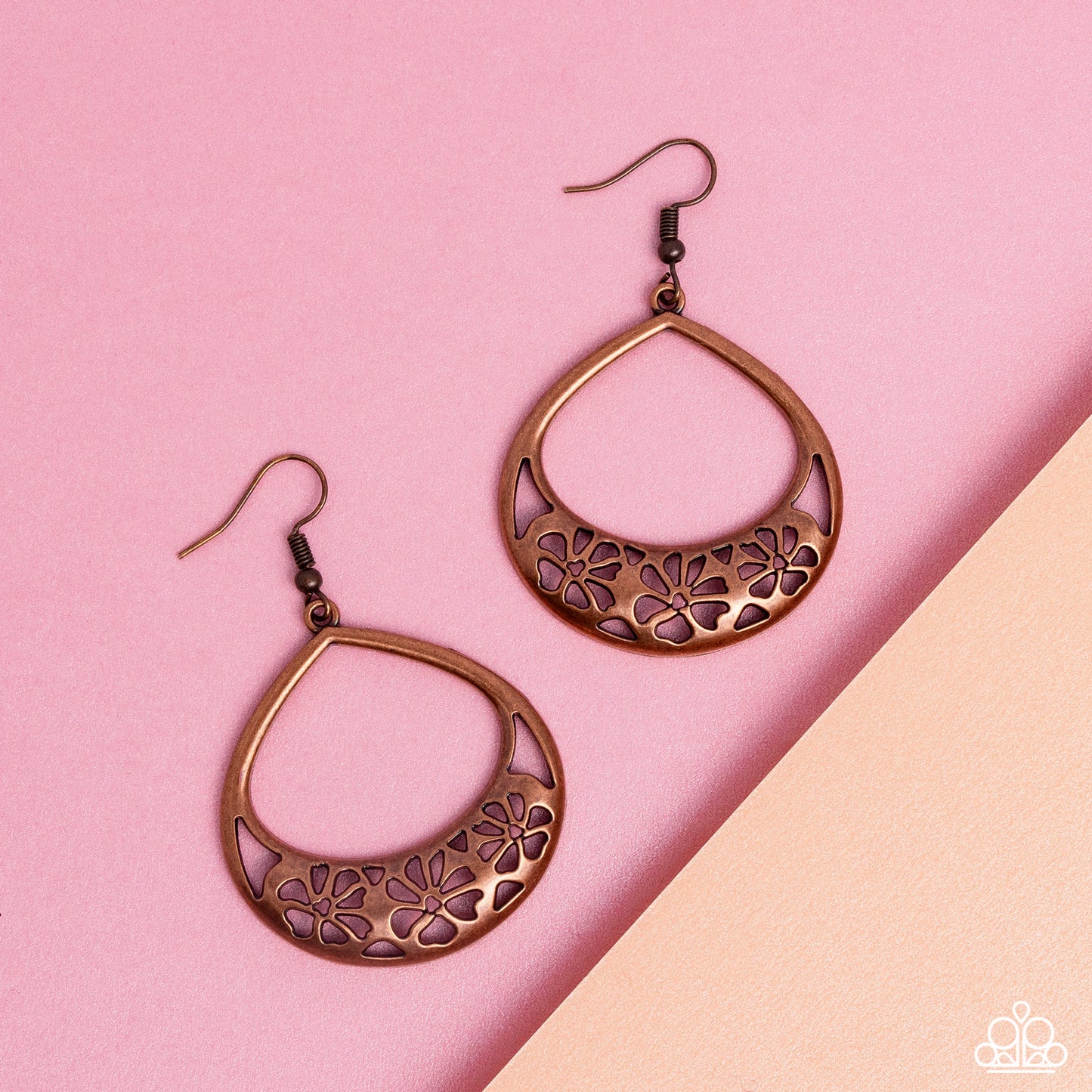 Island Ambrosia - copper - Paparazzi earrings