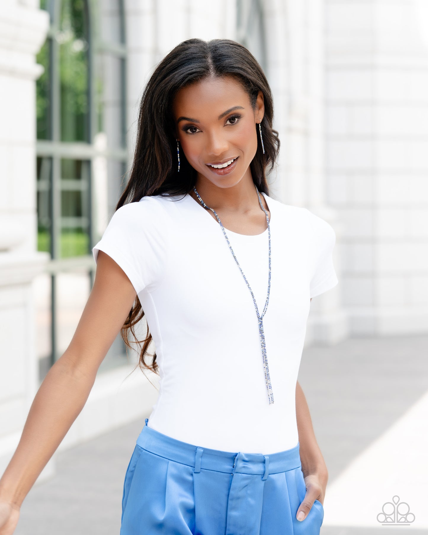 Jazz STRANDS - blue - Paparazzi necklace