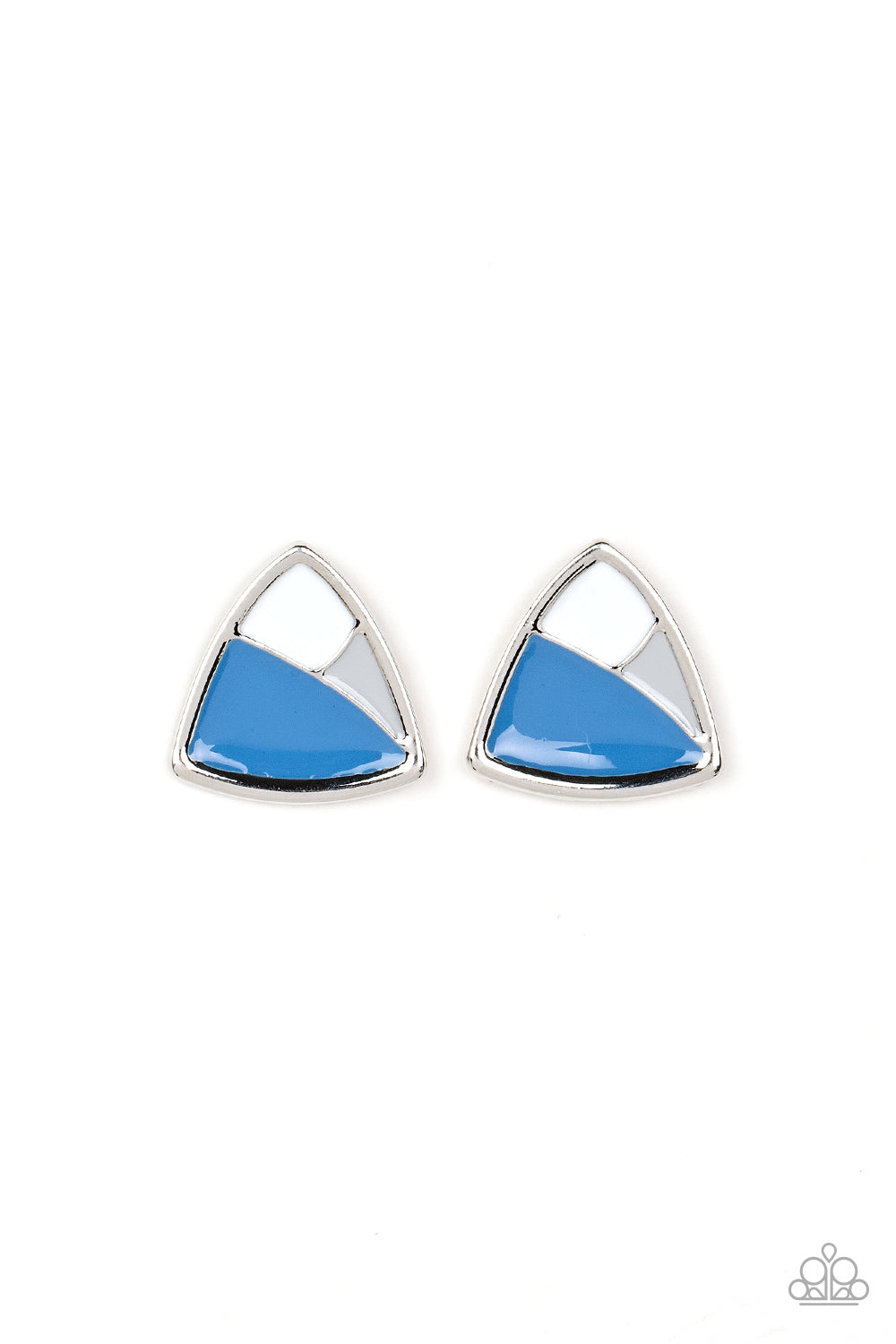 Kaleidoscopic Collision - blue - Paparazzi earrings