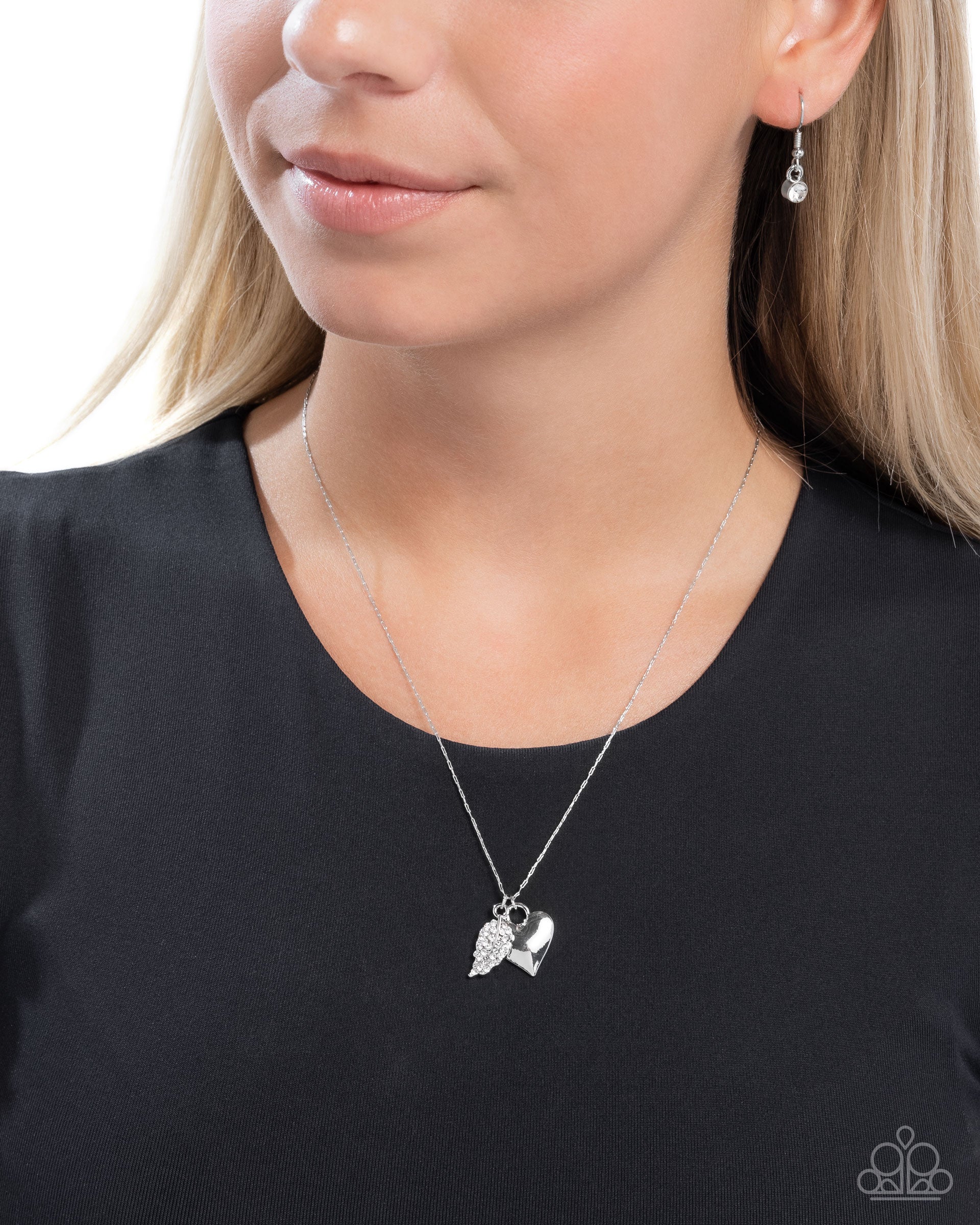Keep it LEAF - white - Paparazzi necklace – JewelryBlingThing
