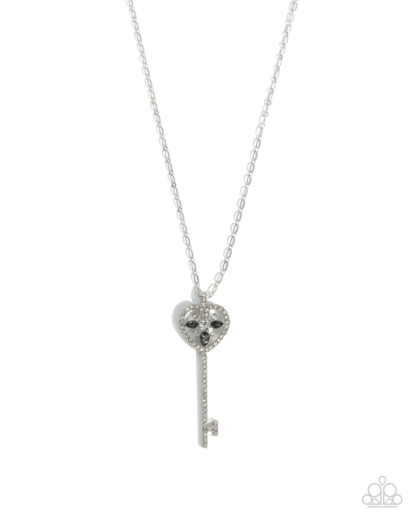 Key Candidate - silver - Paparazzi necklace