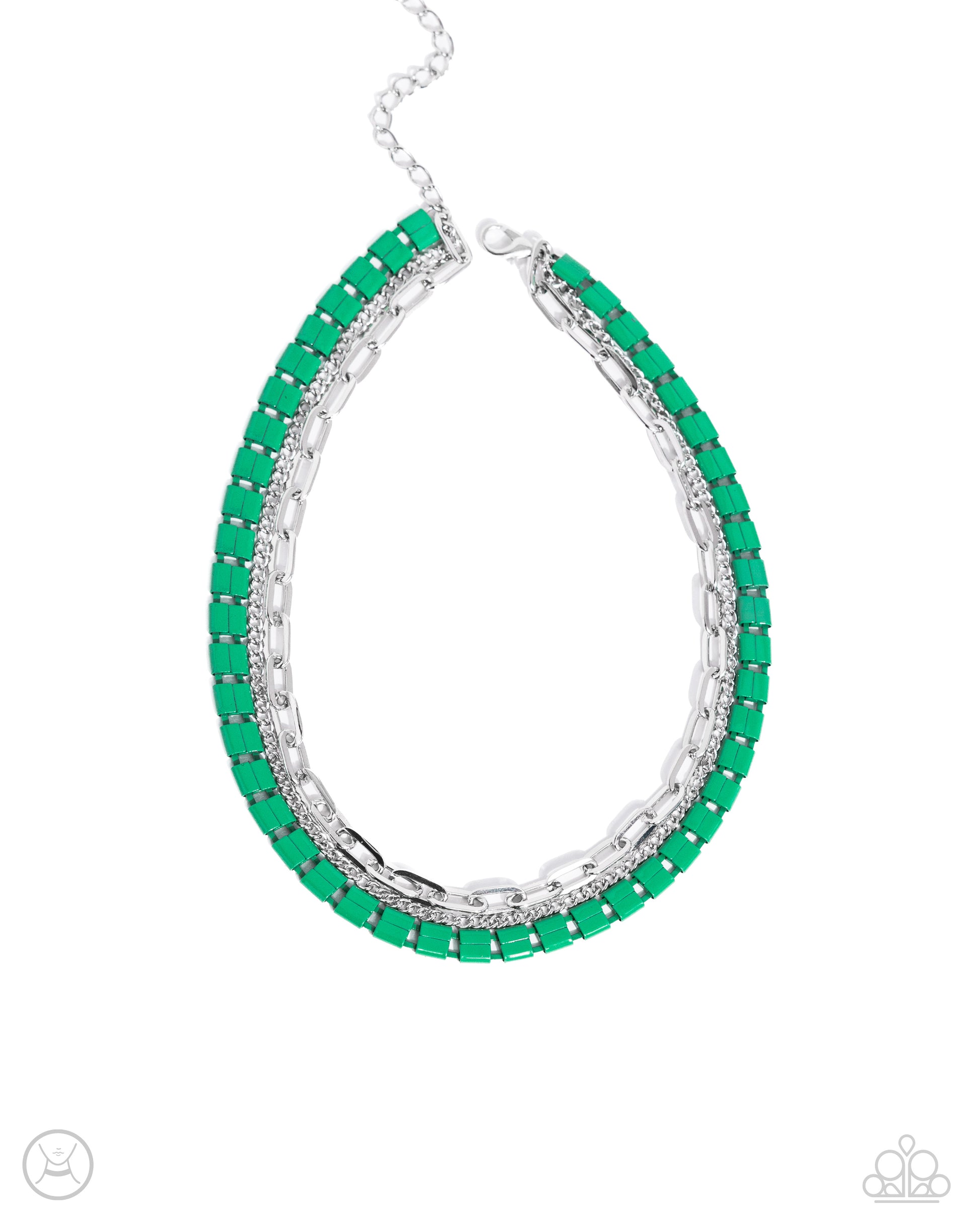 LAYER of the Year - green - Paparazzi necklace