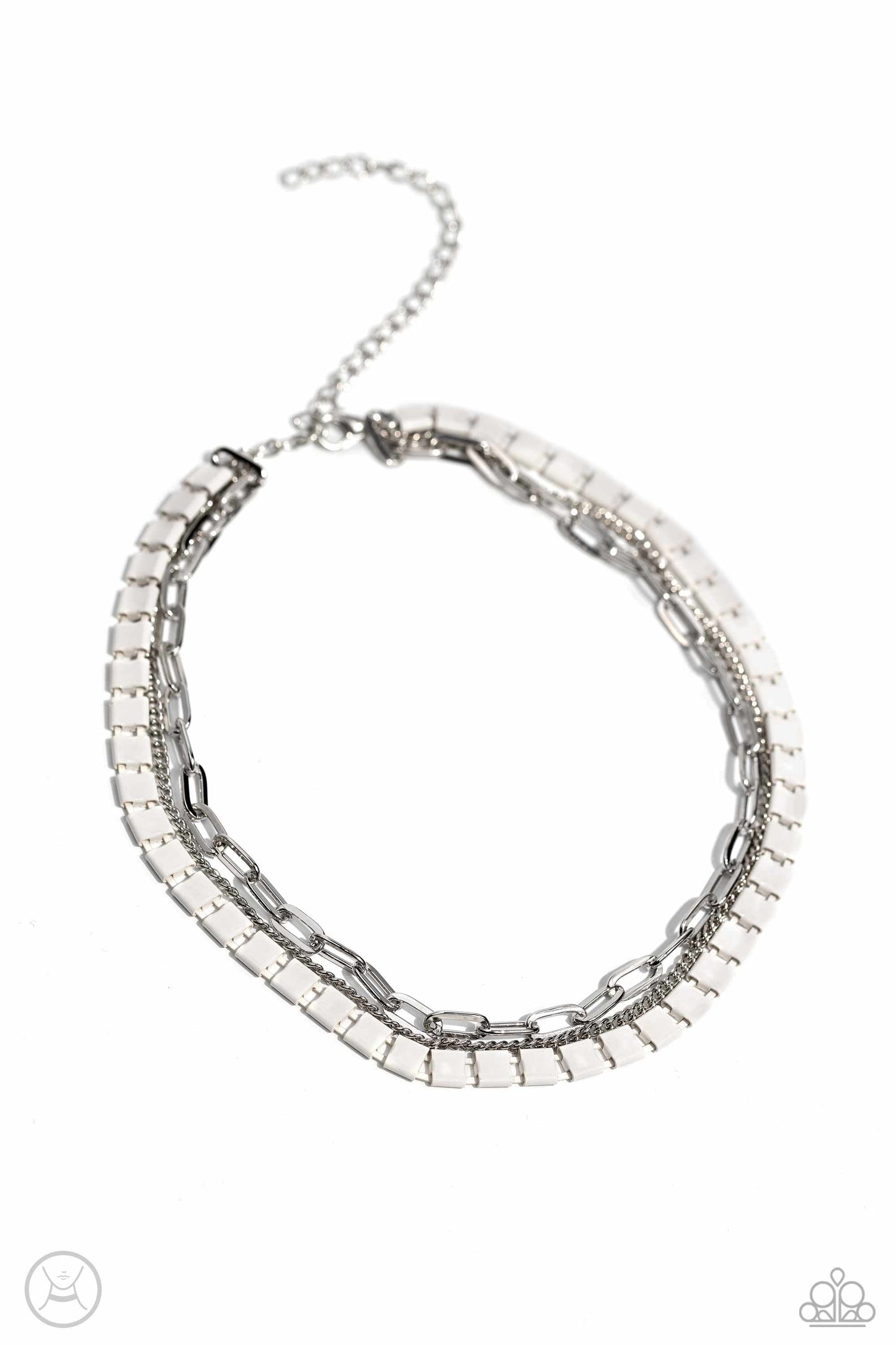 LAYER of the Year - white - Paparazzi necklace