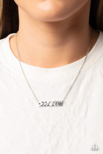 LUNAR or Later - silver - Paparazzi necklace