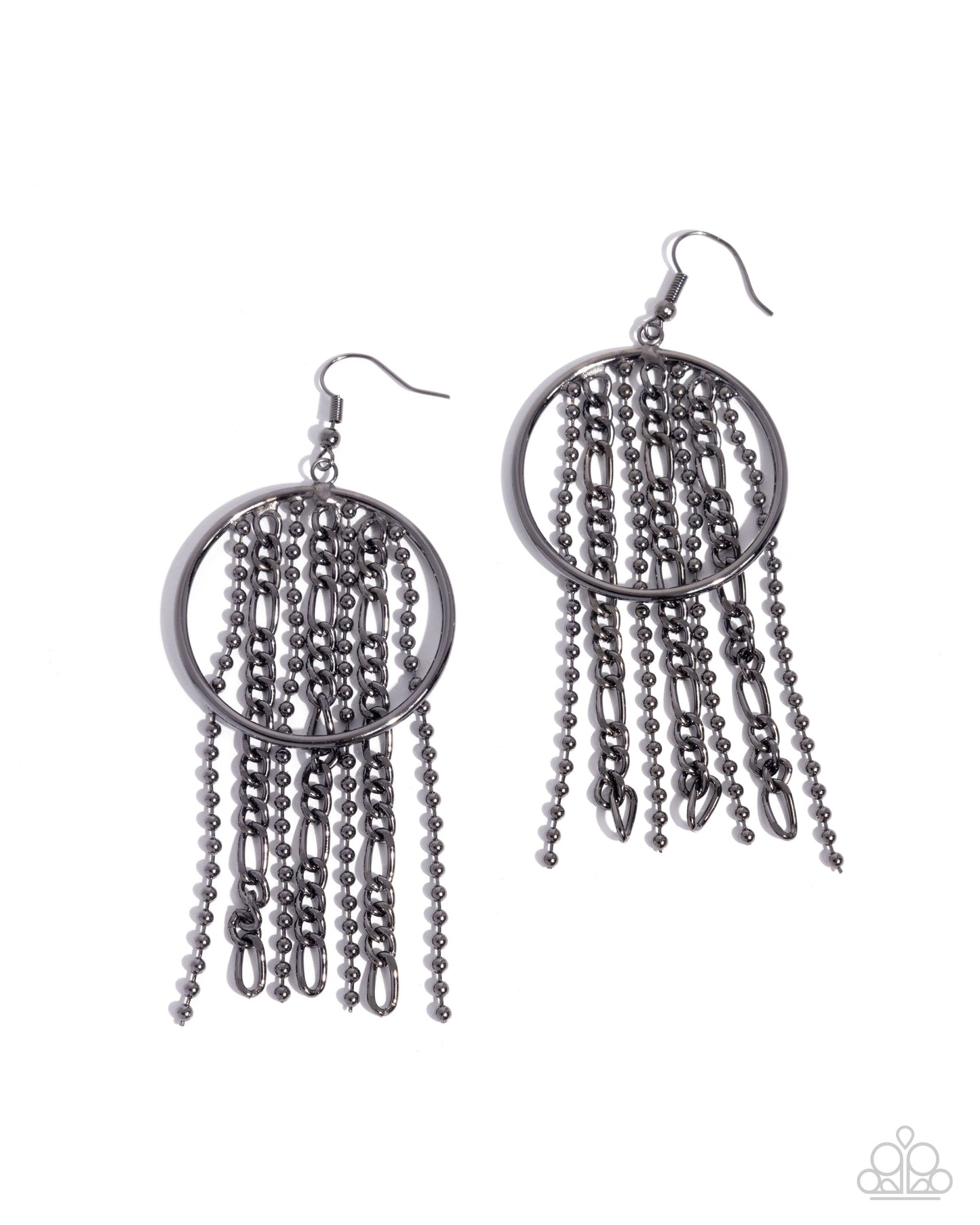 Laborious Lure - black - Paparazzi earrings