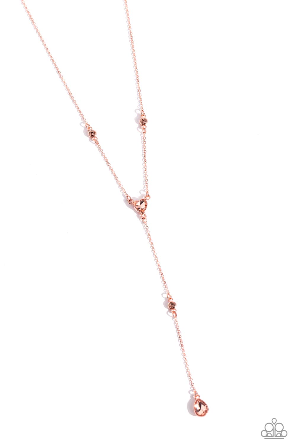 Lavish Lariat - copper - Paparazzi necklace