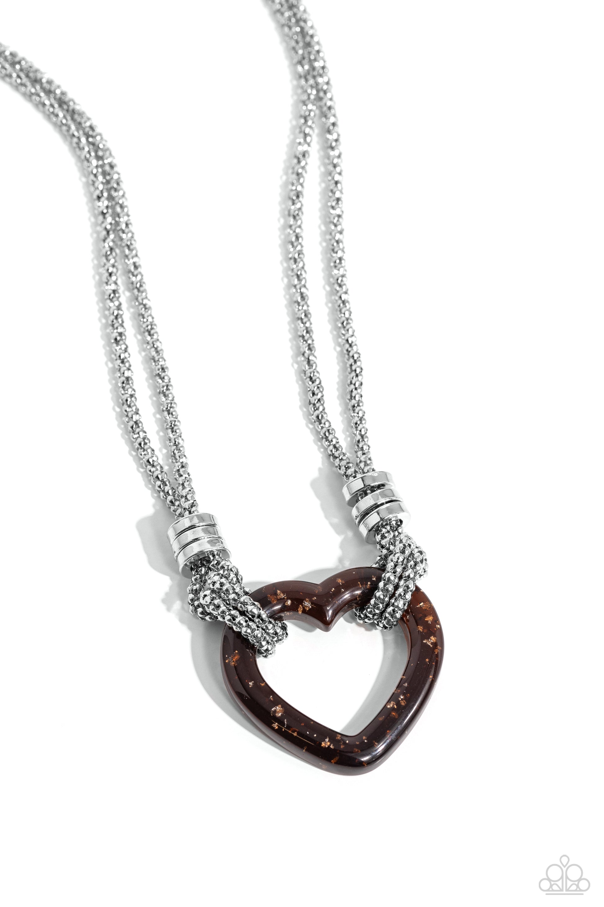 Lead with Your Heart - brown - Paparazzi necklace