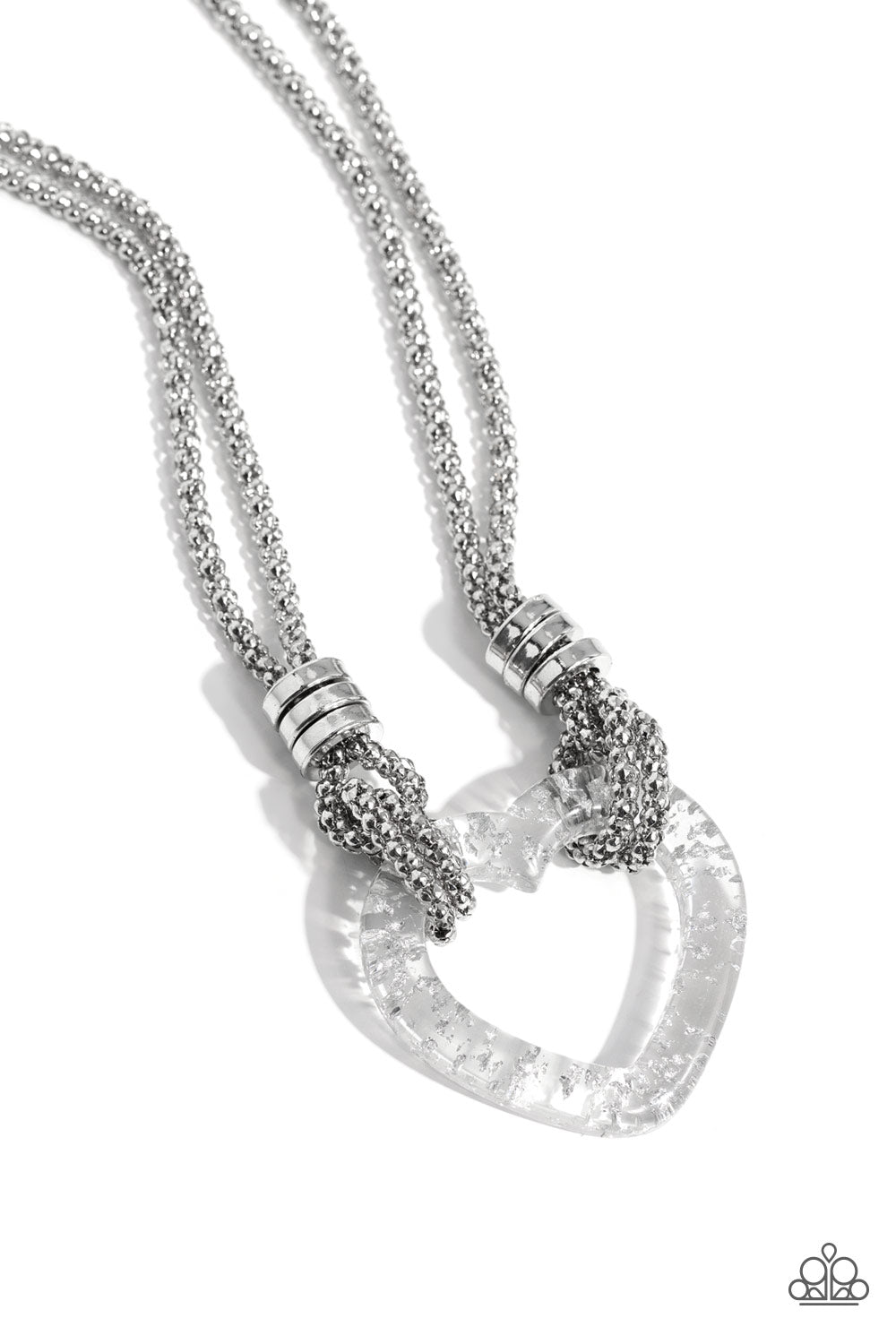 Lead with Your Heart - silver - Paparazzi necklace