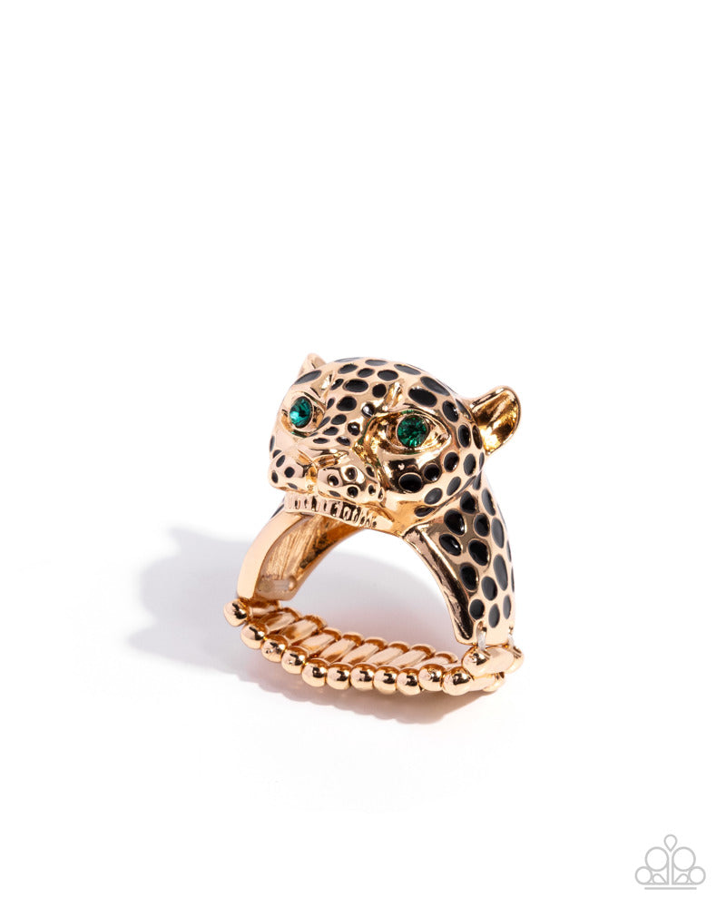 Leopard Limit - Gold - Paparazzi ring