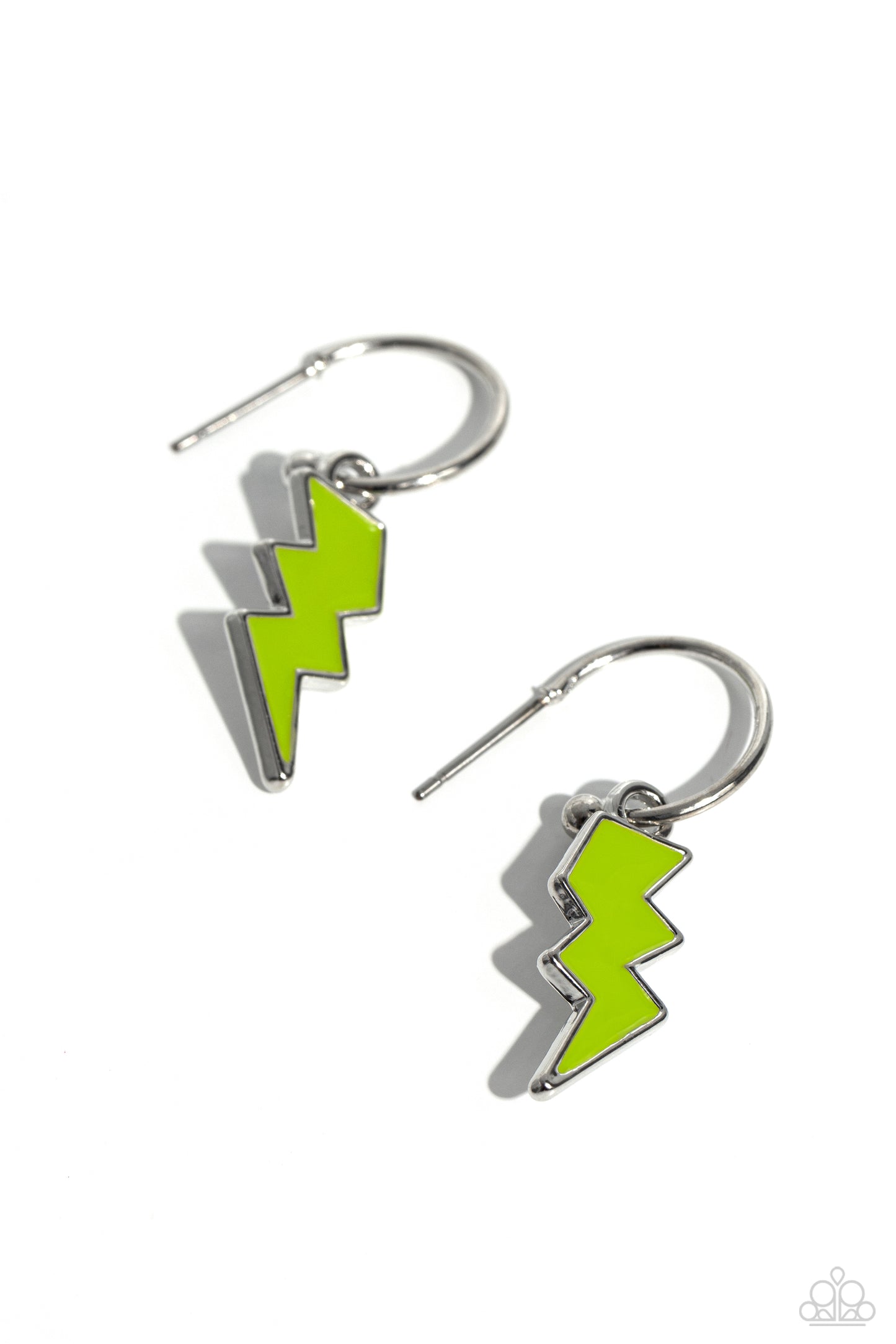 Lightning Limit - green - Paparazzi earrings