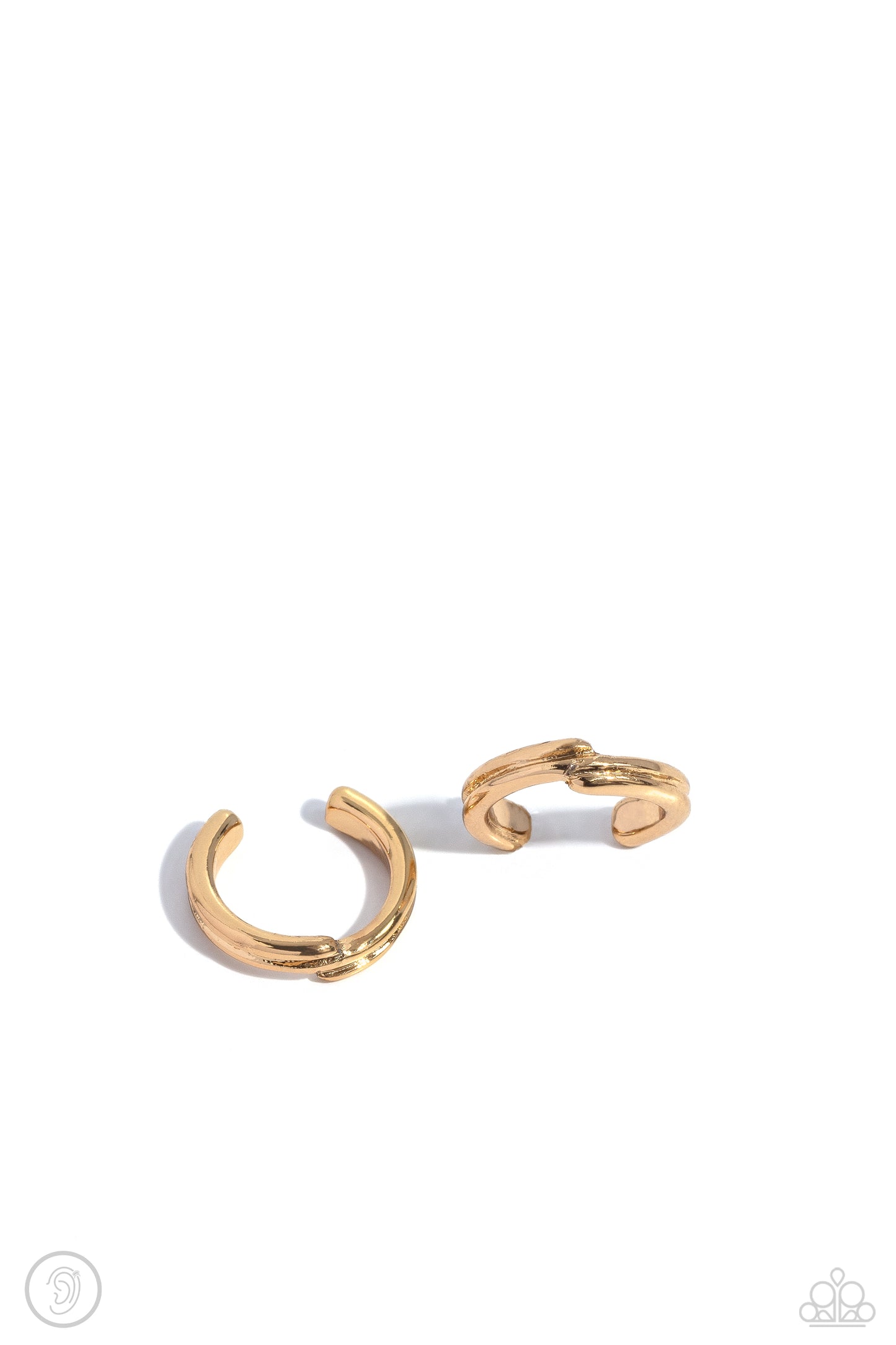 Linear Legacy - gold - Paparazzi ear cuff