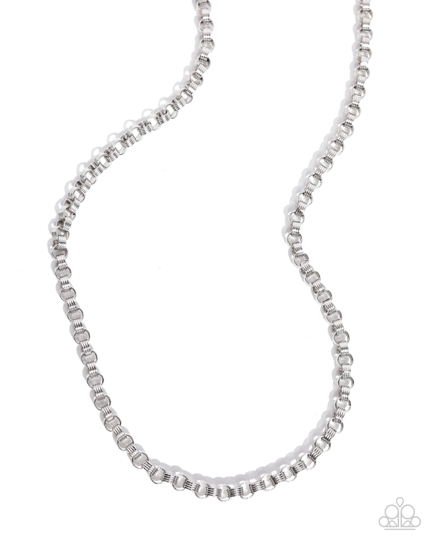 Linked Lounge - silver - Paparazzi MENS necklace
