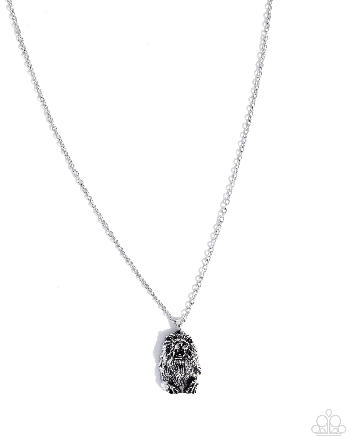 Lion Pride - silver - Paparazzi MENS necklace