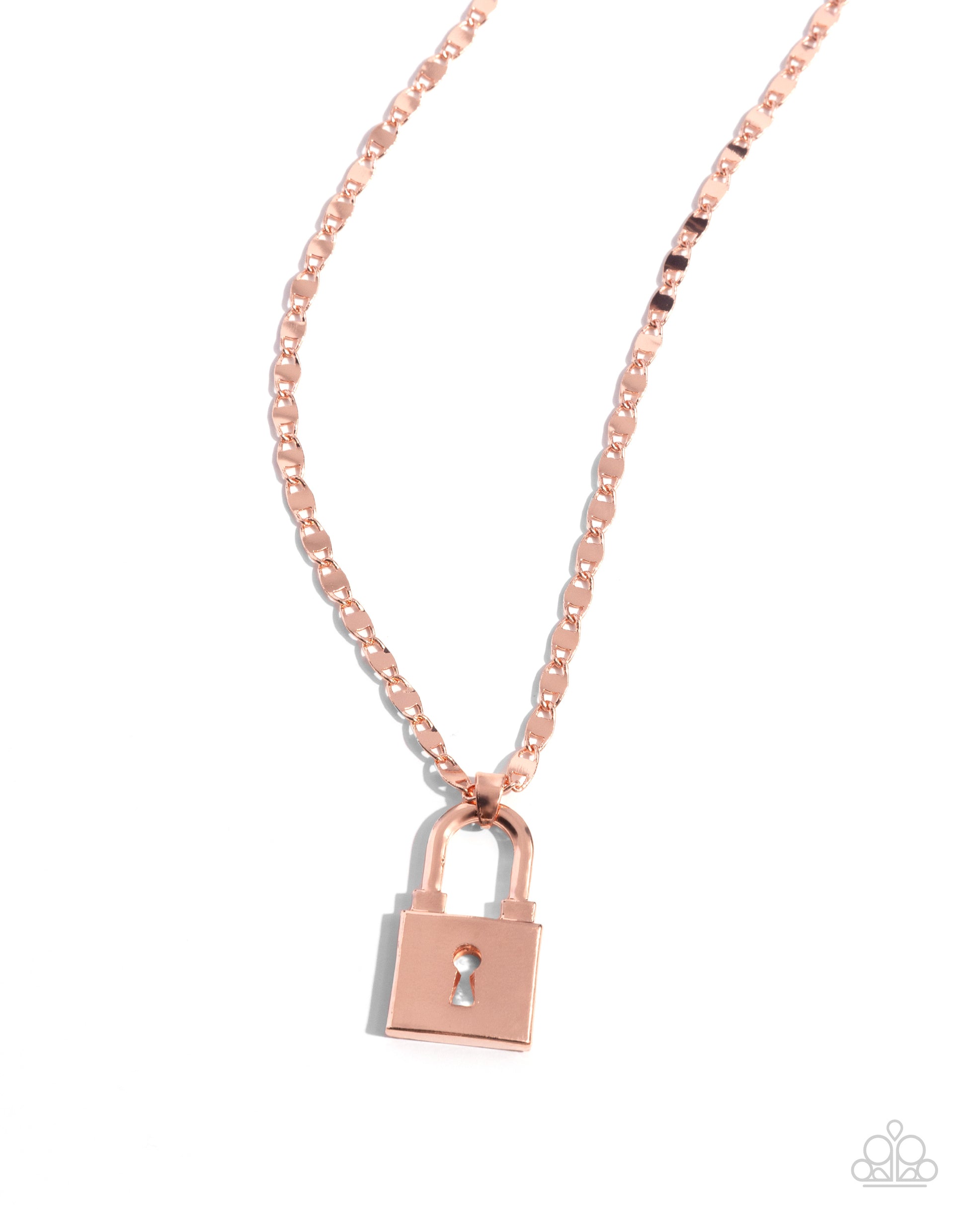Locked Lesson - copper - Paparazzi necklace