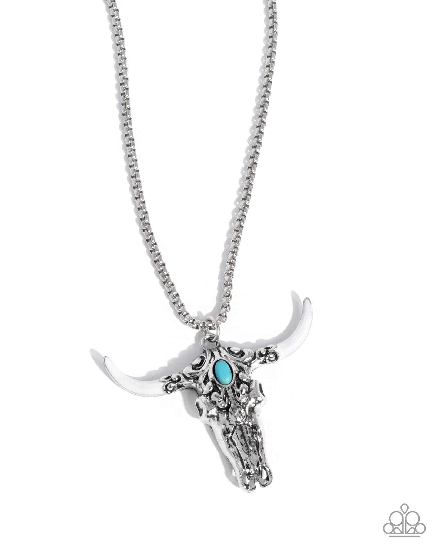 Longhorn Legacy - white - Paparazzi necklace