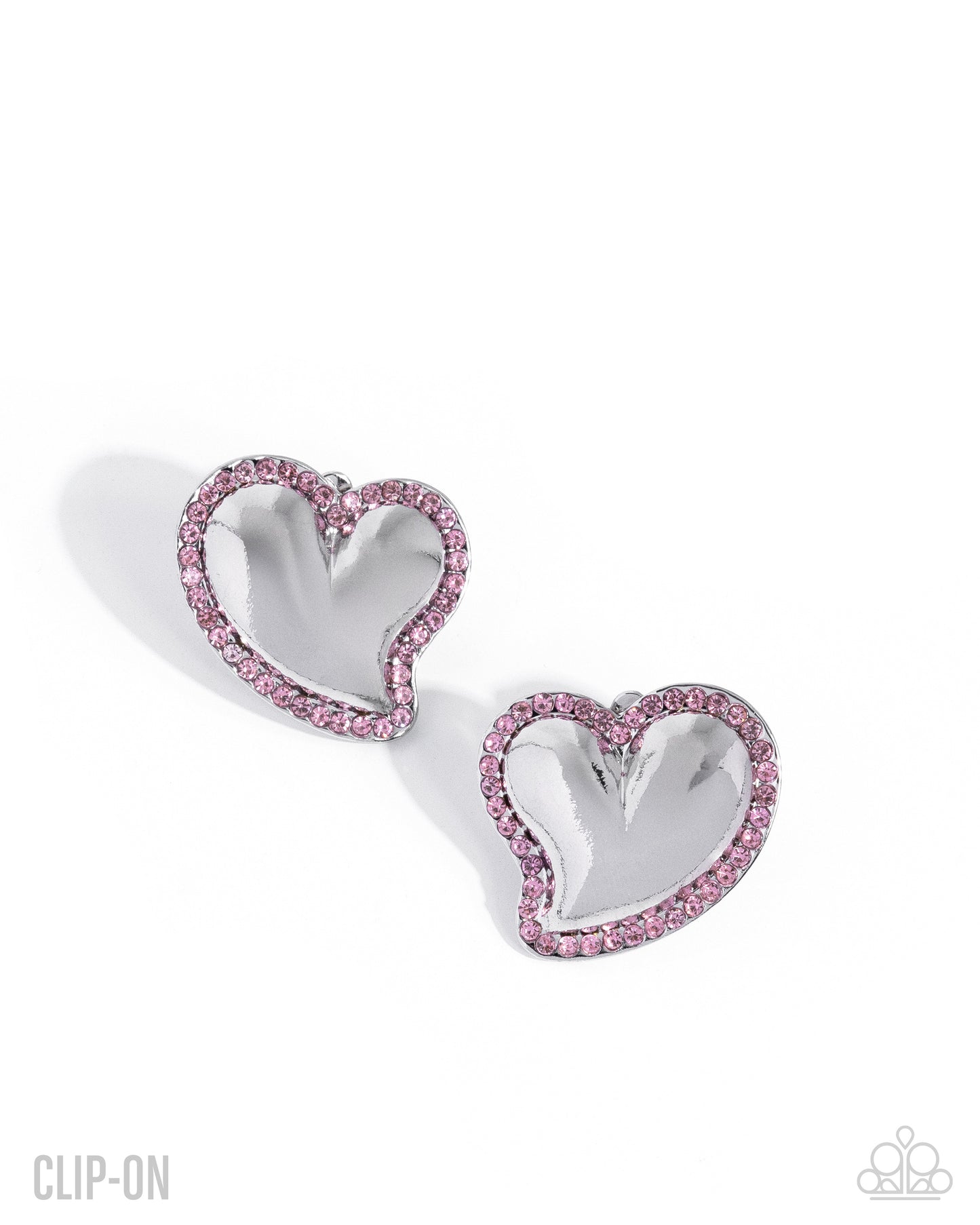 Loveable Luminescent - pink - Paparazzi CLIP ON earrings