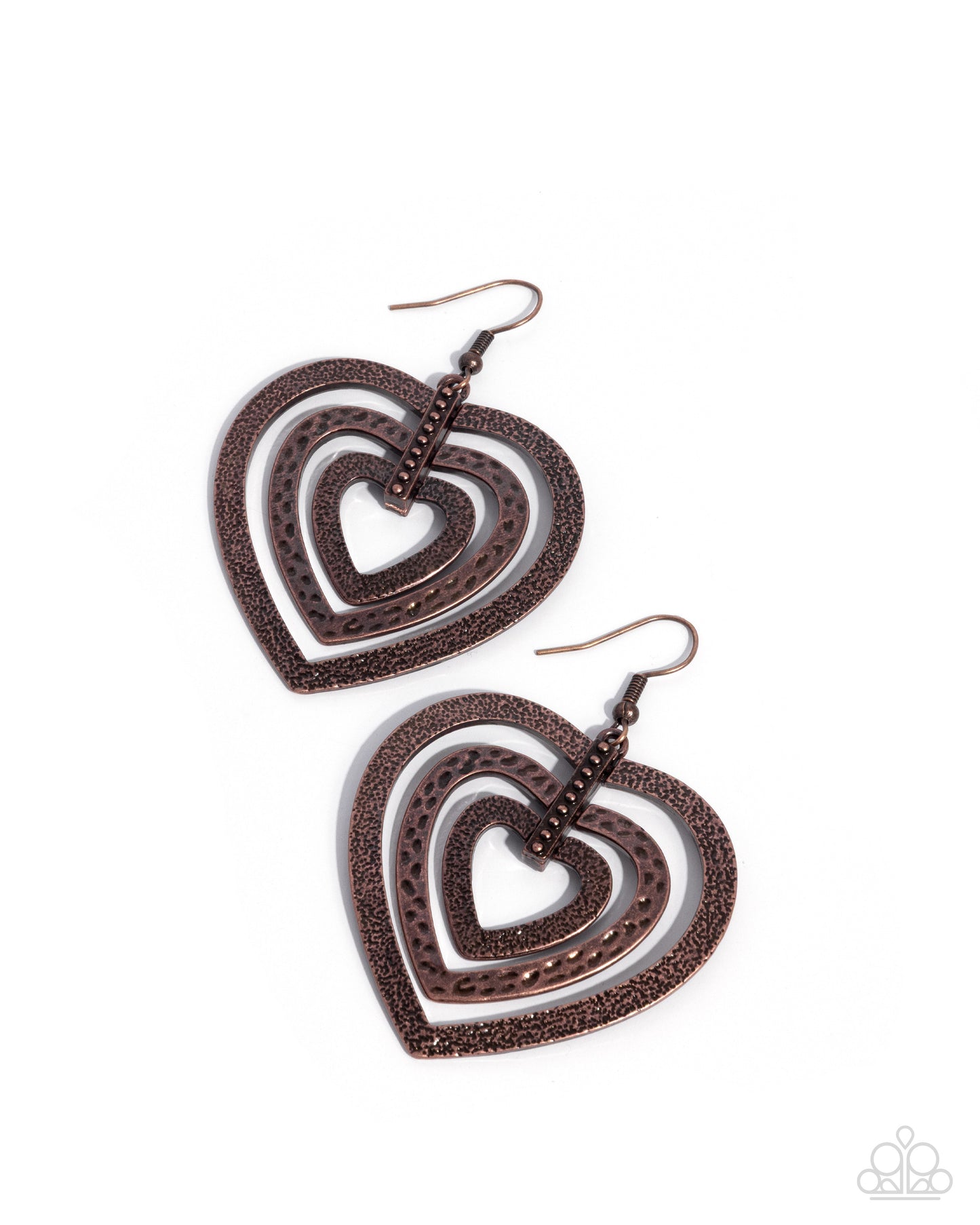 Loving Labor - copper - Paparazzi earrings