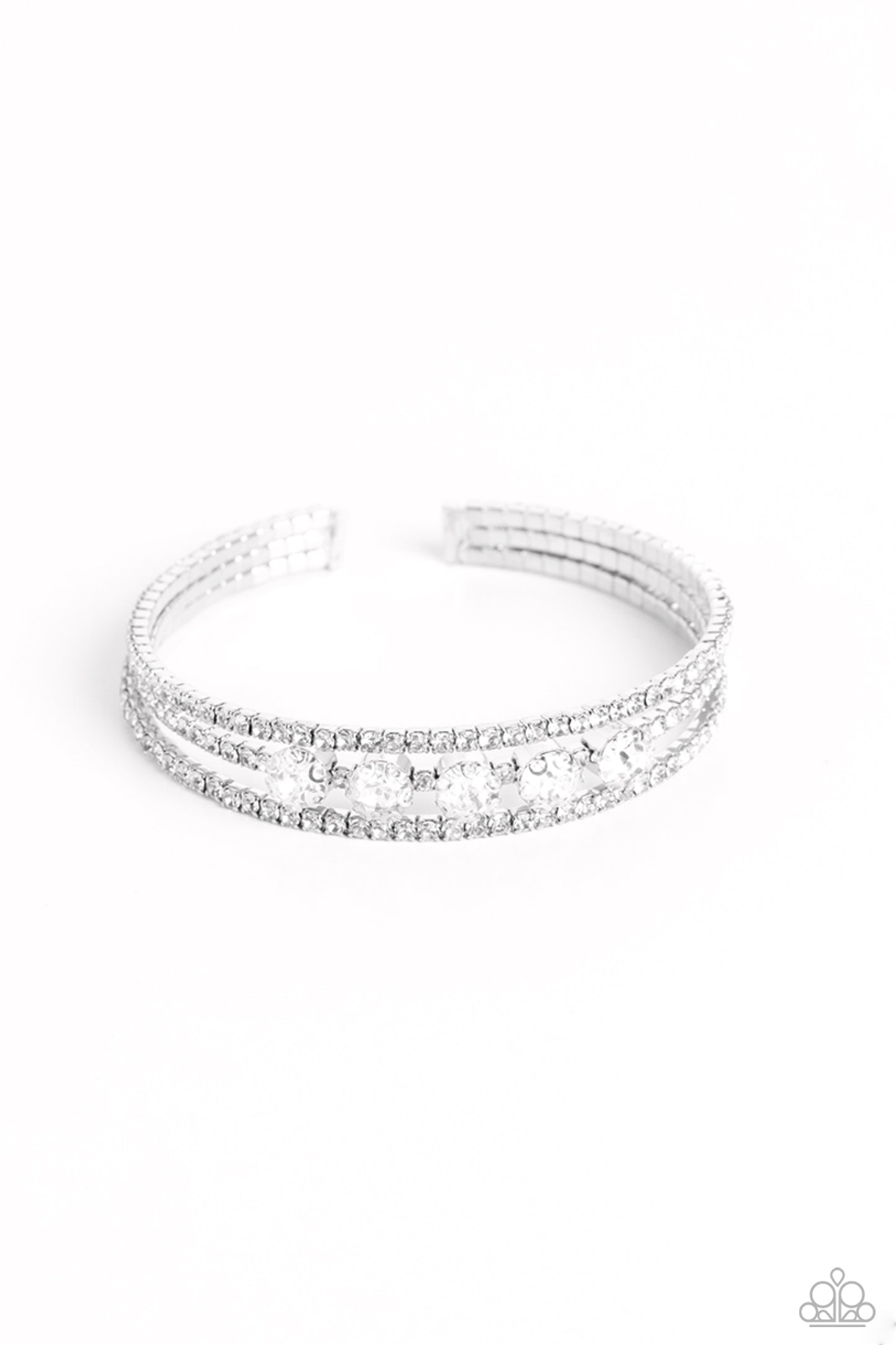 Lucid Layers - white - Paparazzi bracelet