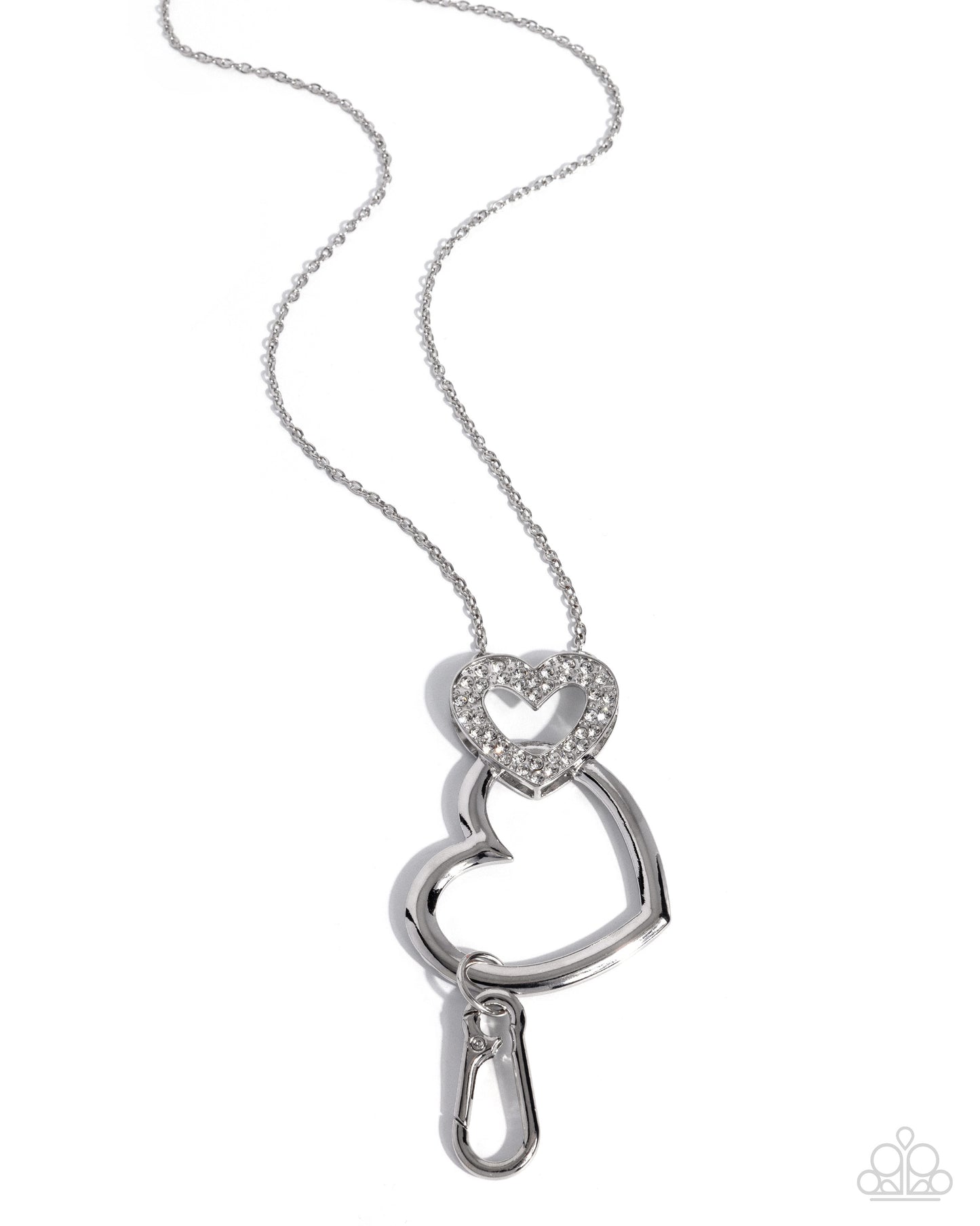 Luminescent Longevity - white - Paparazzi LANYARD necklace