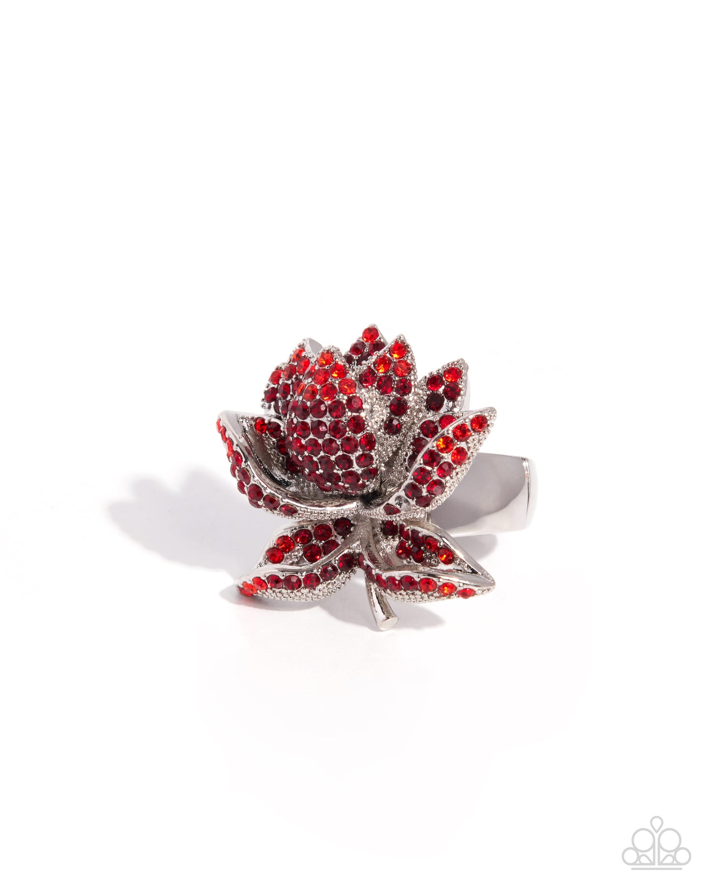 Luminescent Lotus - red - Paparazzi ring