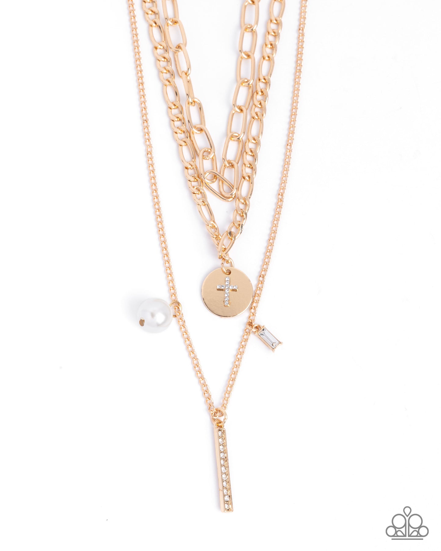 Luminous Layers - gold - Paparazzi necklace