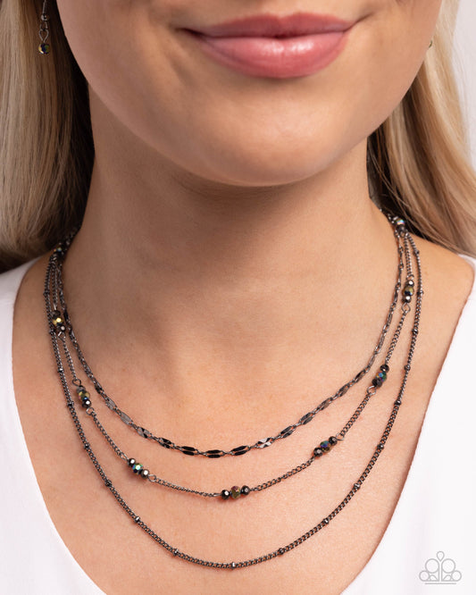 Luxe Layers - black - Paparazzi necklace