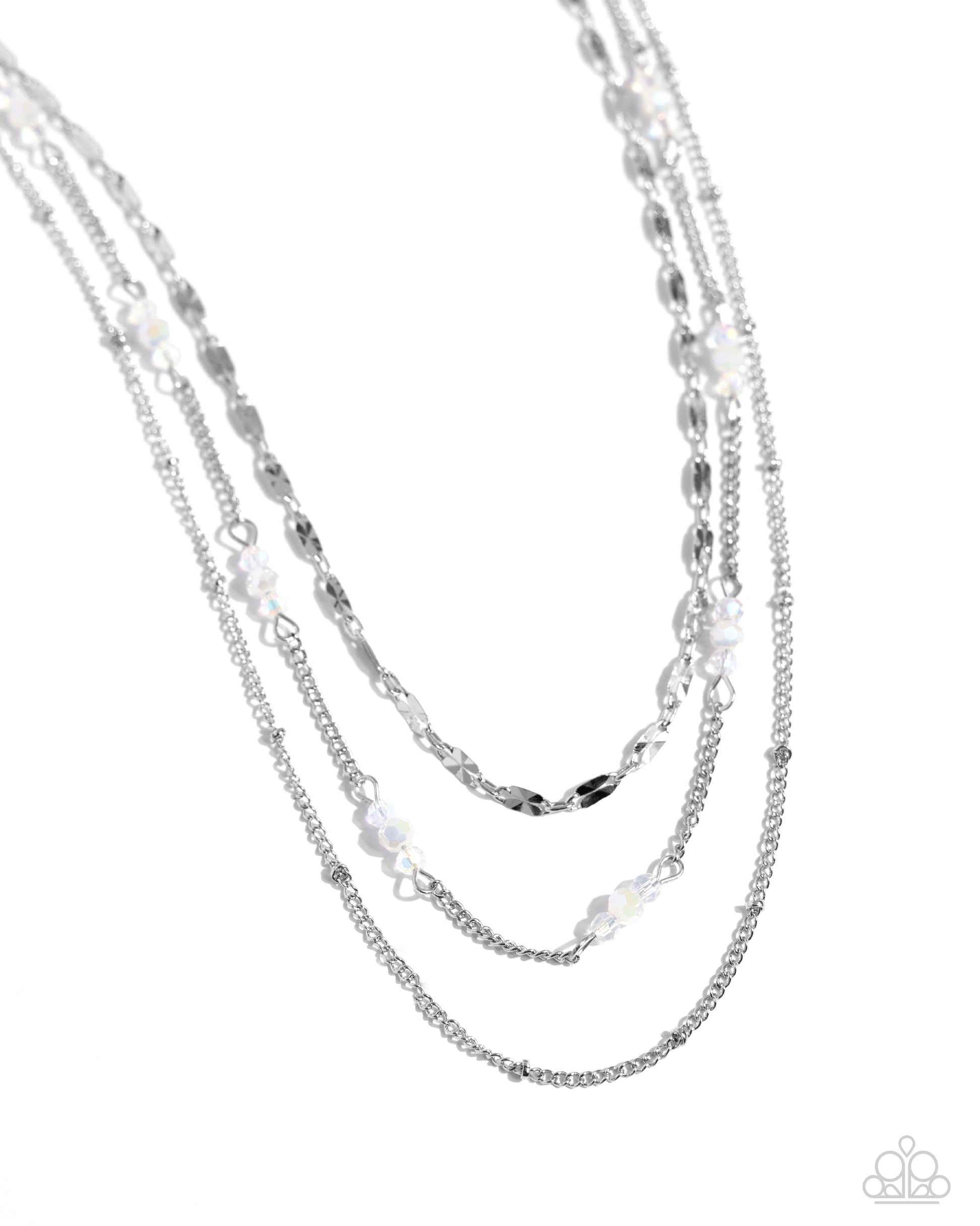 Luxe Layers - white - Paparazzi necklace