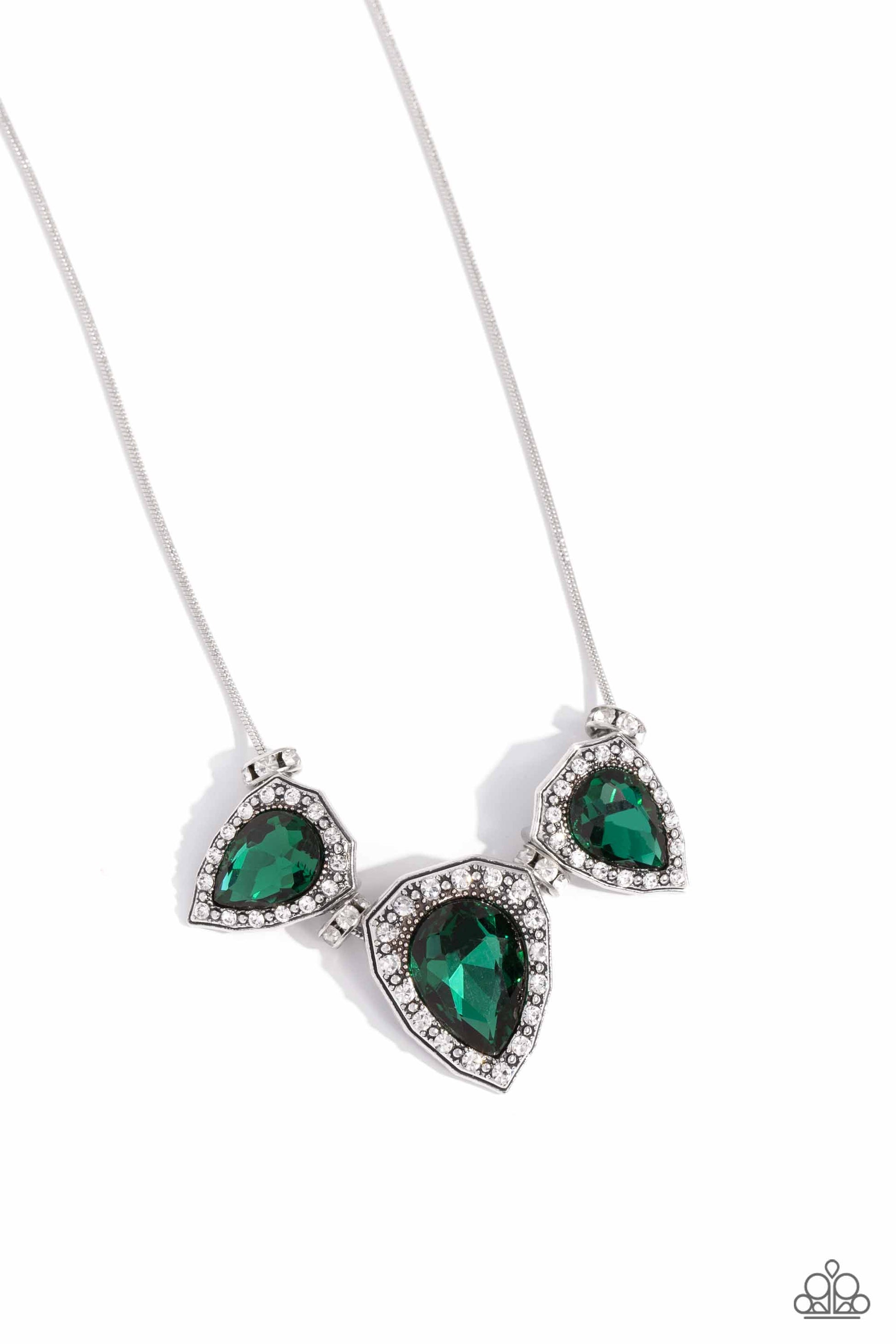 Majestic Met Ball - green - Paparazzi necklace