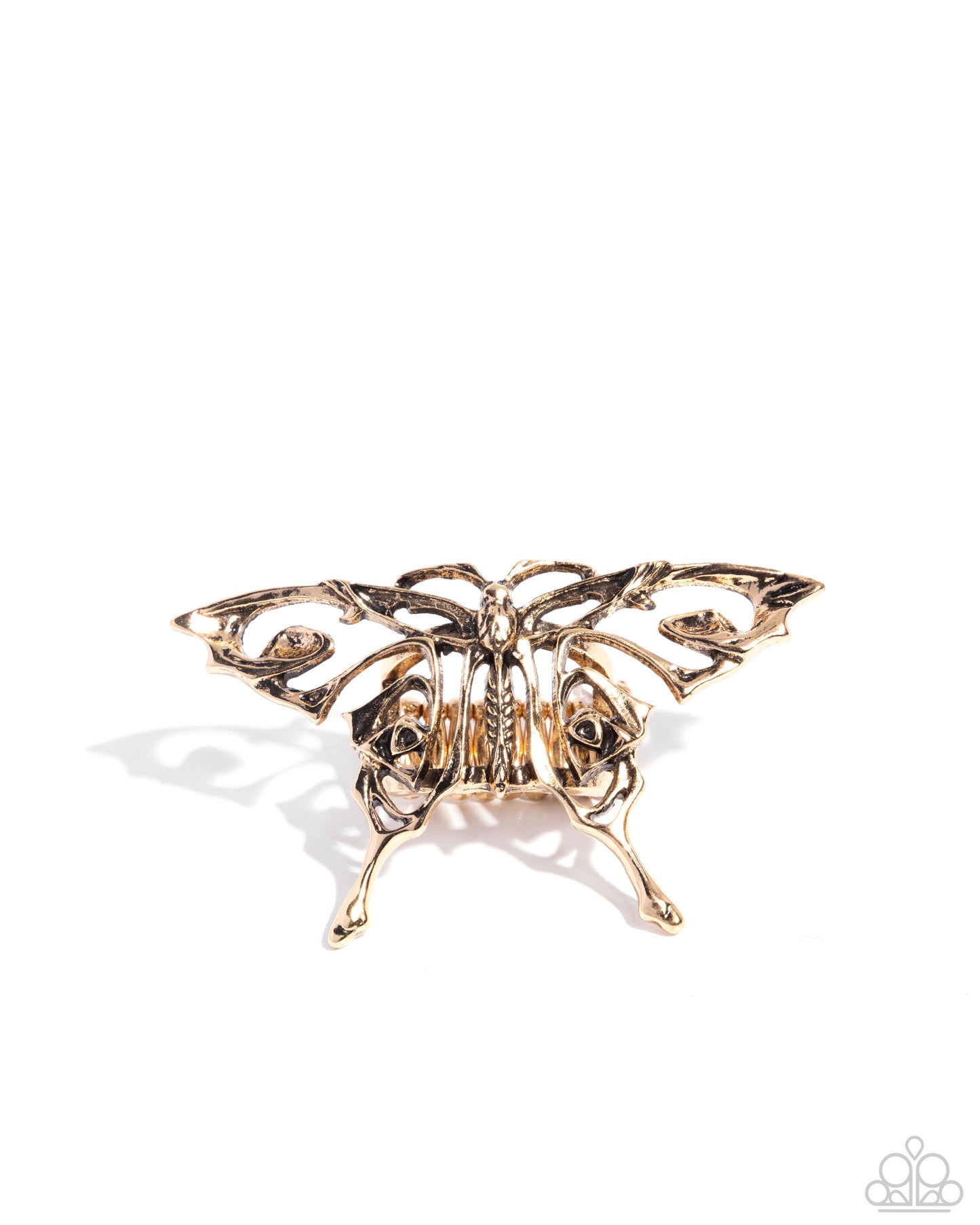 Majestic Moth - gold - Paparazzi ring