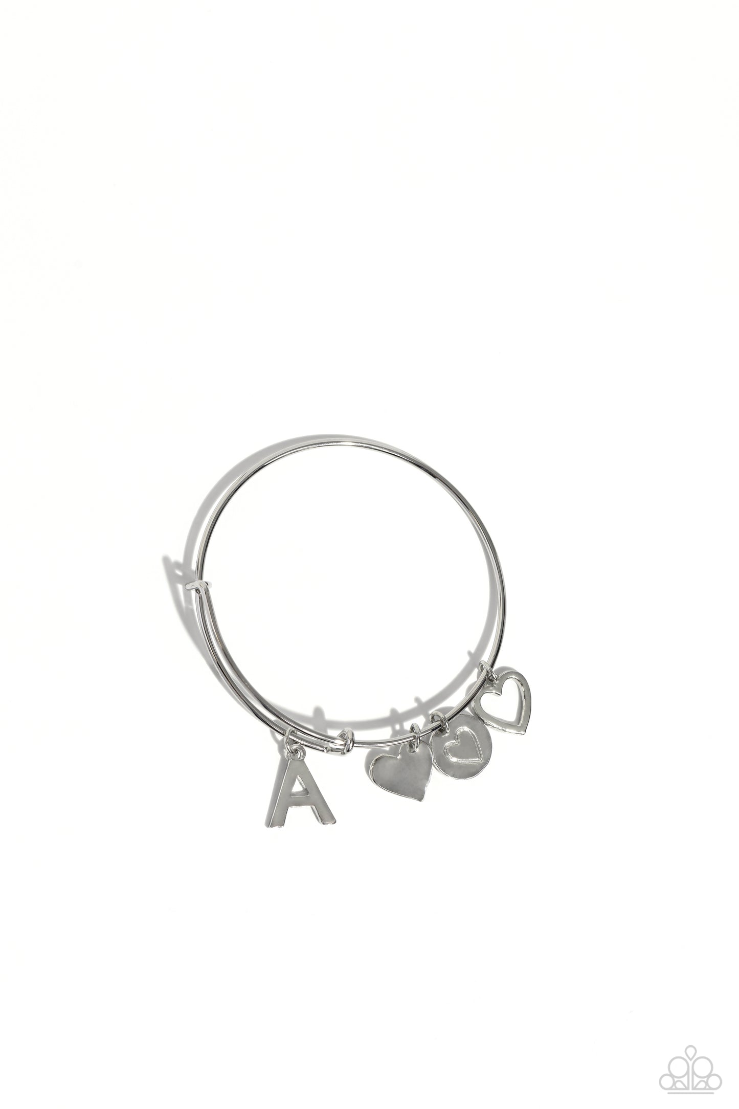 Making It INITIAL - silver - A - Paparazzi bracelet