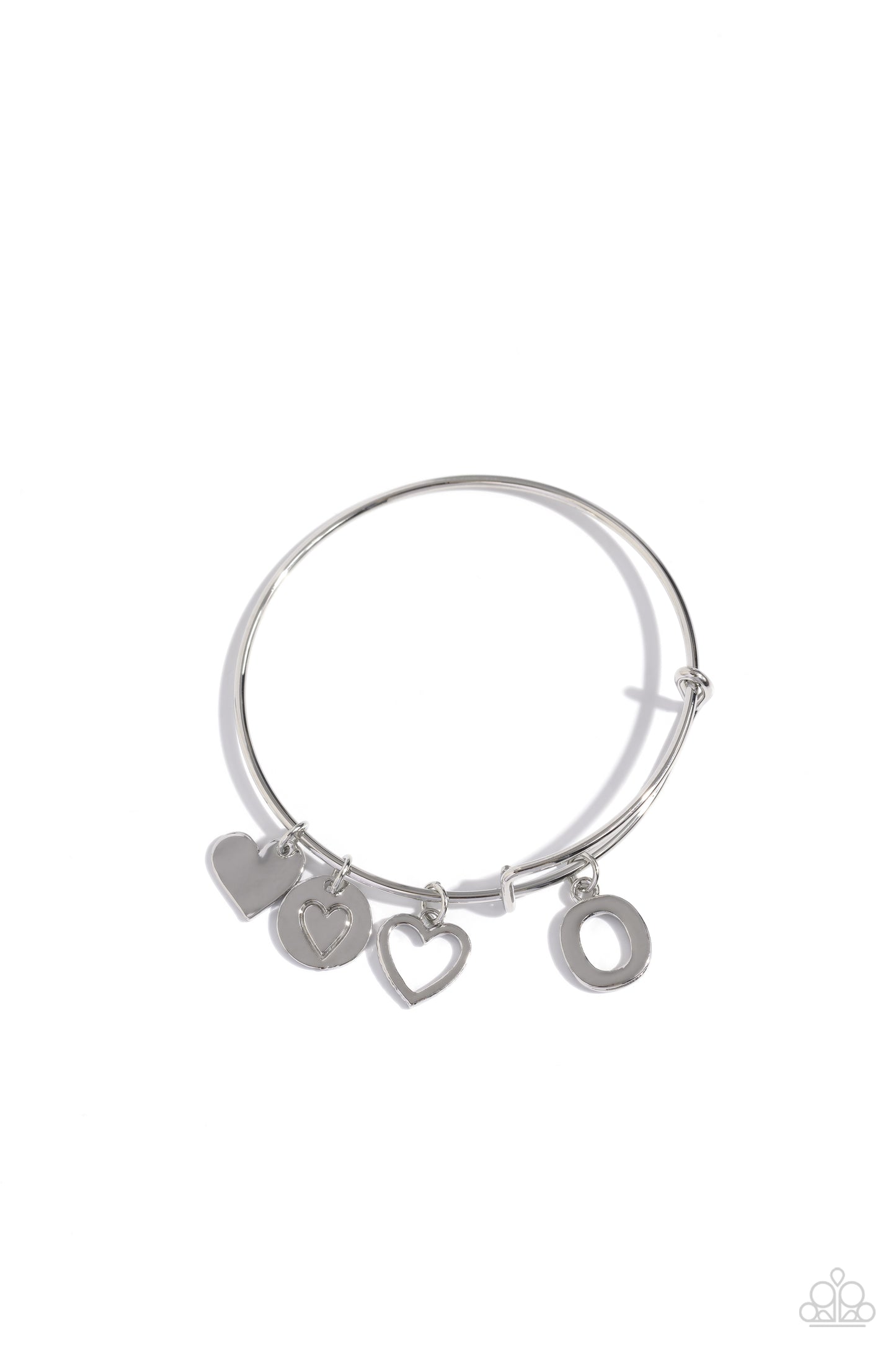 Making It INITIAL - silver - O - Paparazzi bracelet