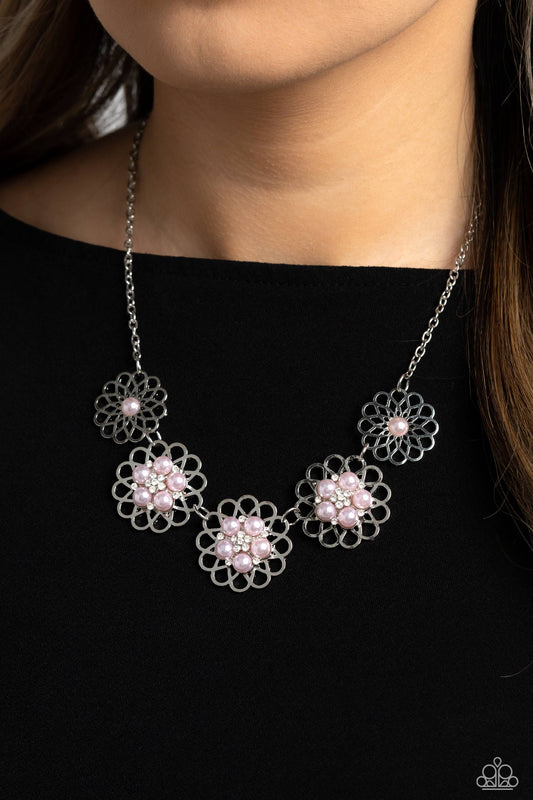 Mandala Mosaic - pink - Paparazzi necklace