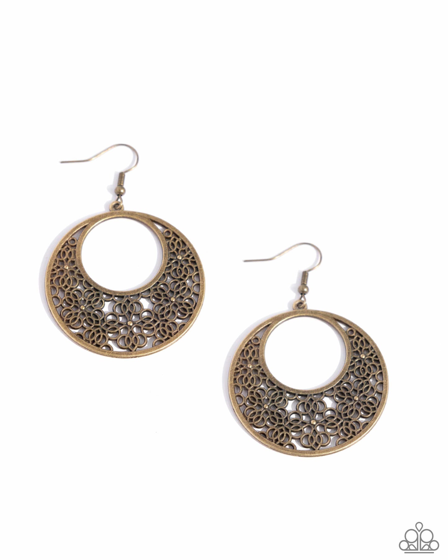 Mandala Paradise - brass - Paparazzi earrings